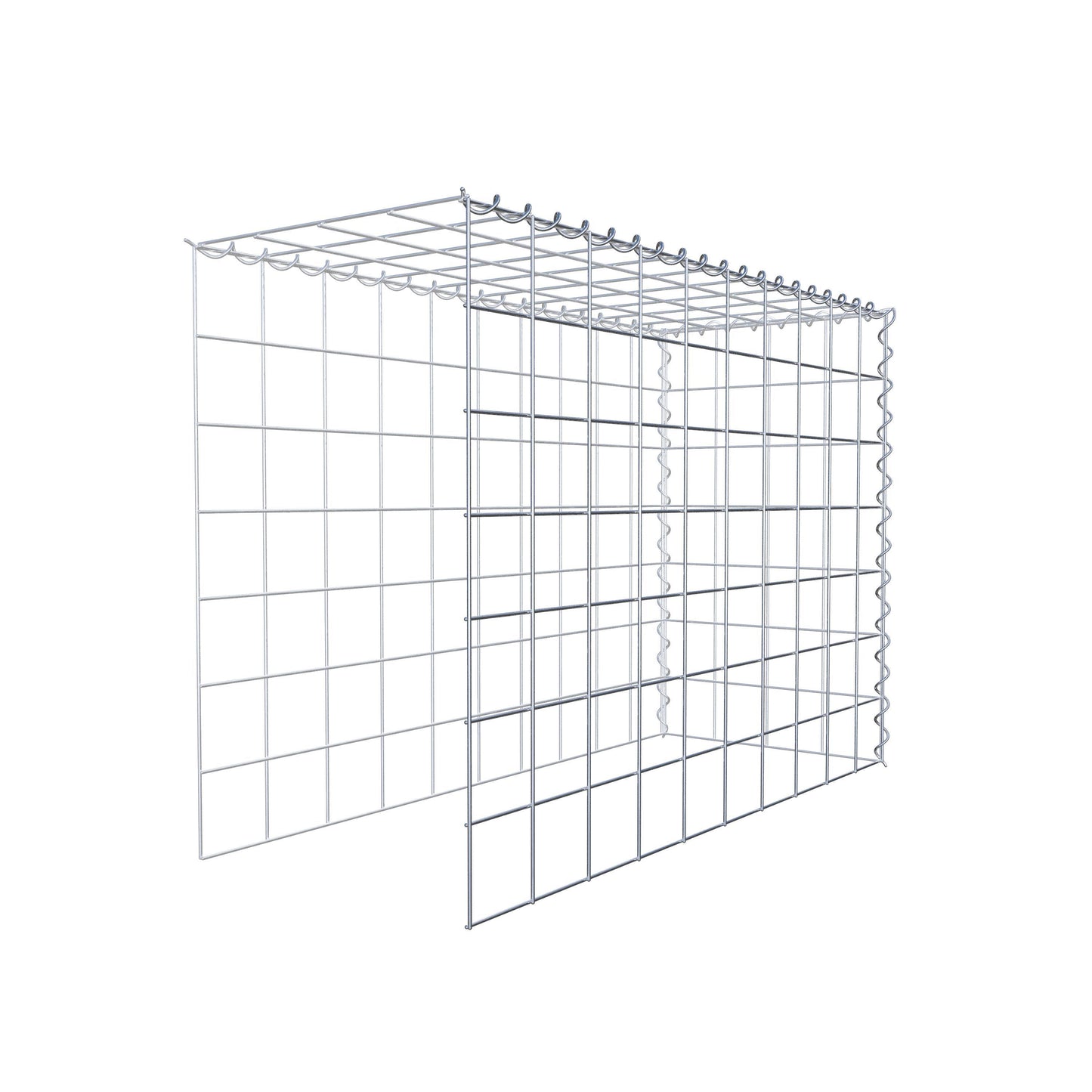 Gavión complementario tipo 4 100 cm x 70 cm x 40 cm (L x A x P), malla 10 cm x 10 cm, espiral