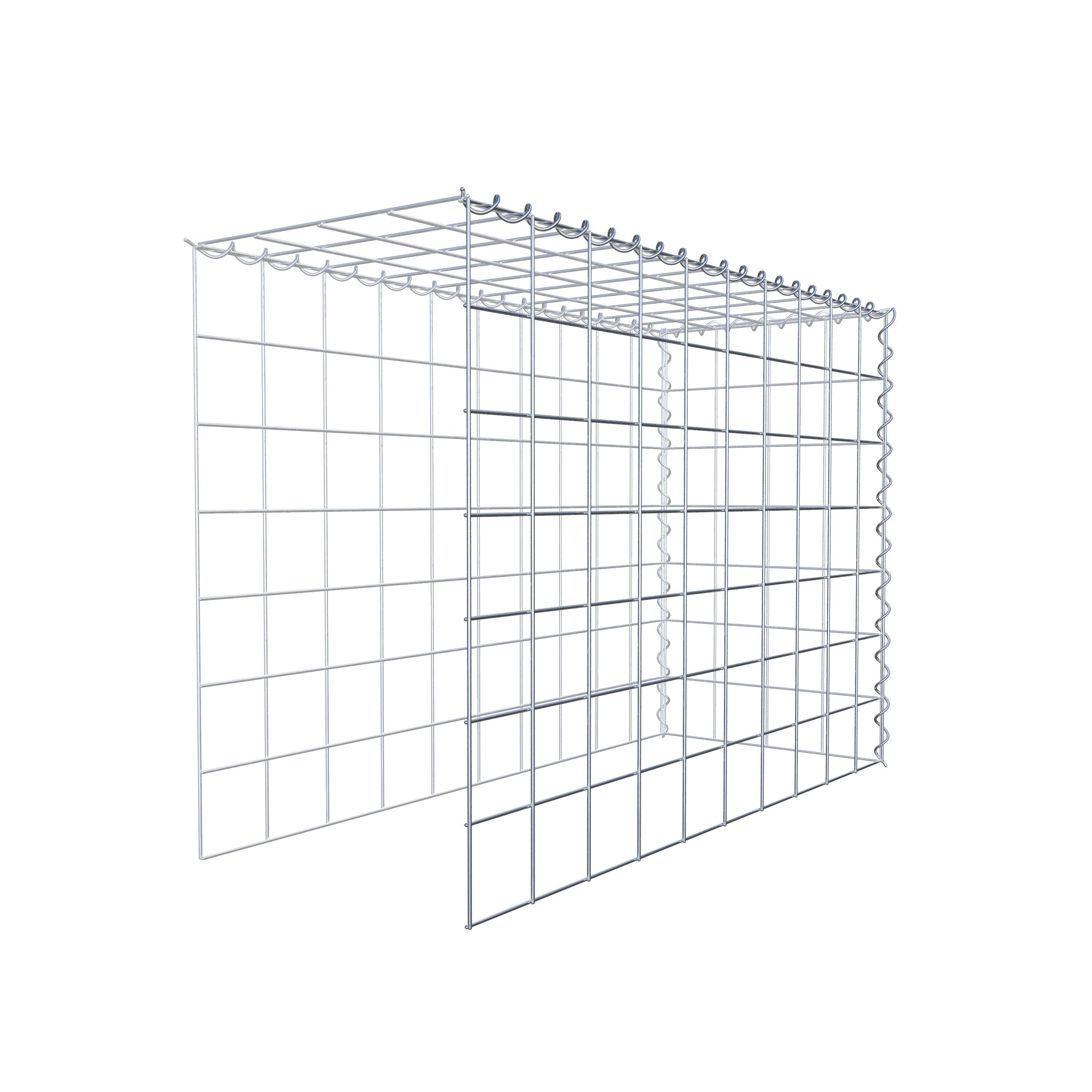 Gabião tipo 4 100 cm x 70 cm x 40 cm (C x A x P), malhagem 10 cm x 10 cm, espiral