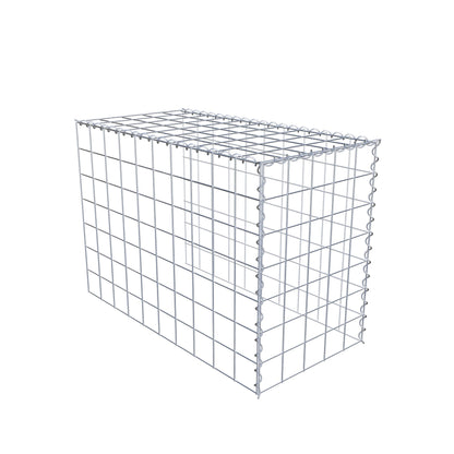 Grown-on gabion type 4 100 cm x 70 cm x 50 cm (L x H x D), mesh size 10 cm x 10 cm, spiral