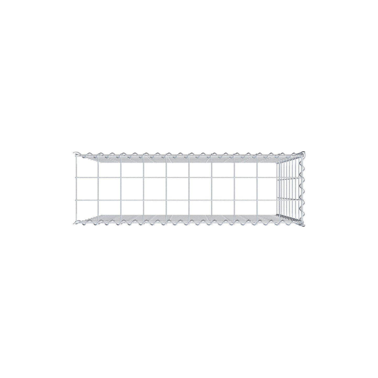 Anbaugabione Typ 4 100 cm x 90 cm x 30 cm (L x H x T), Maschenweite 10 cm x 10 cm, Spirale