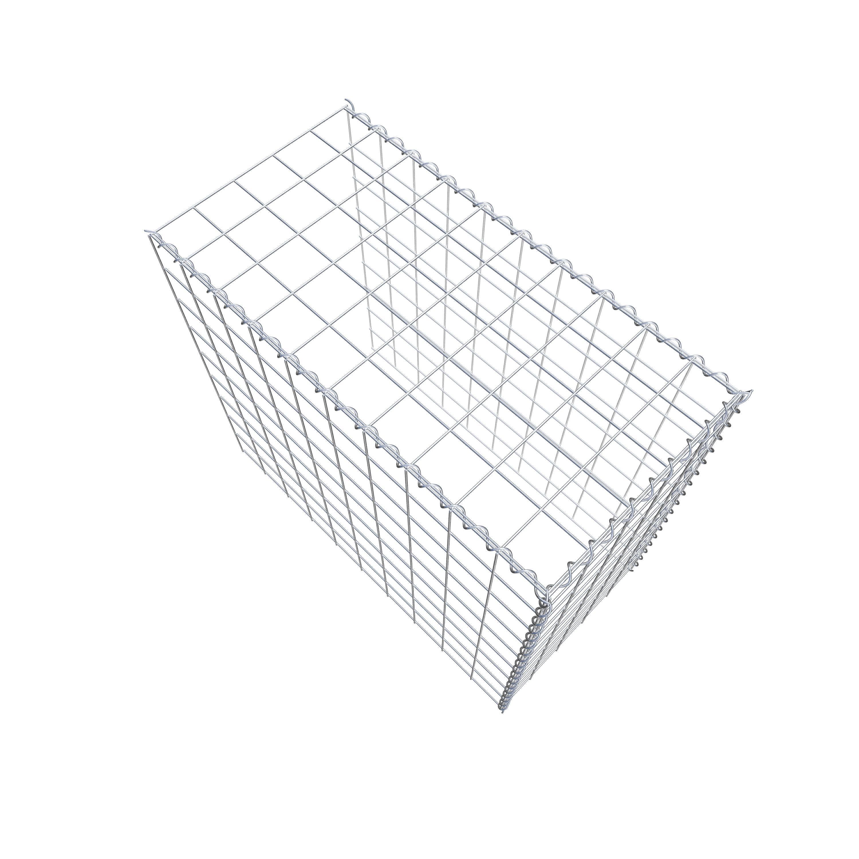 Gabião tipo 4 100 cm x 90 cm x 50 cm (C x A x P), malhagem 10 cm x 10 cm, espiral