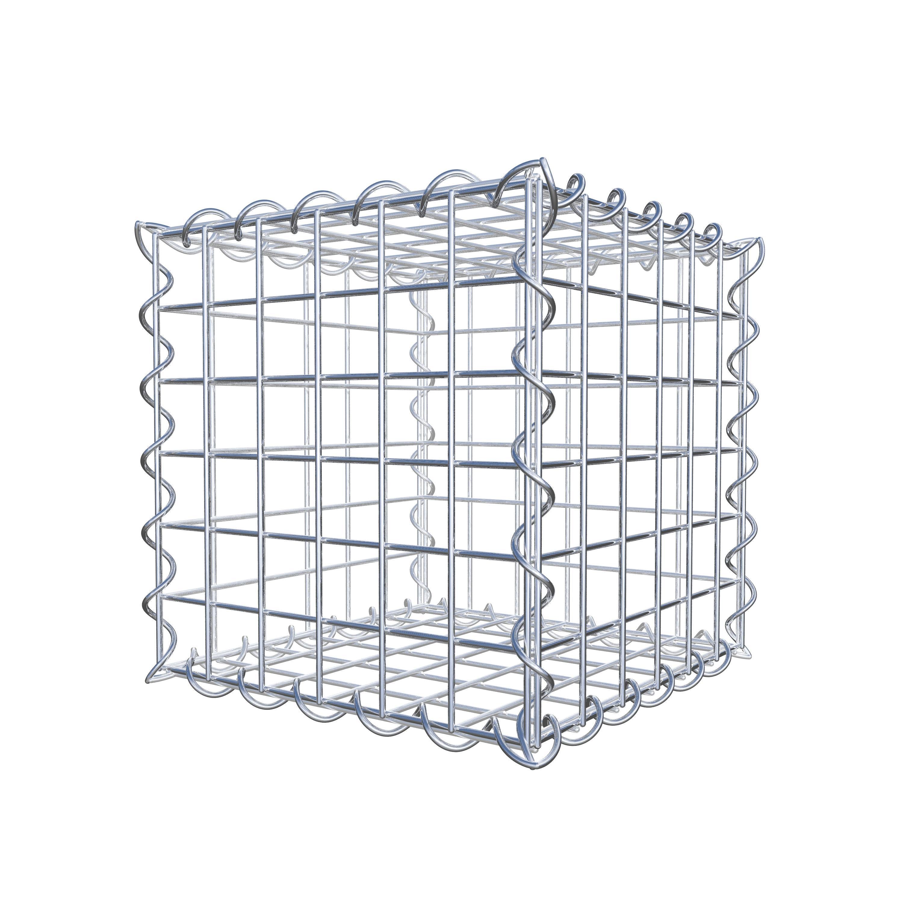 Gabion 30 cm x 30 cm x 30 cm (L x H x D), mesh size 5 cm x 5 cm, spiral