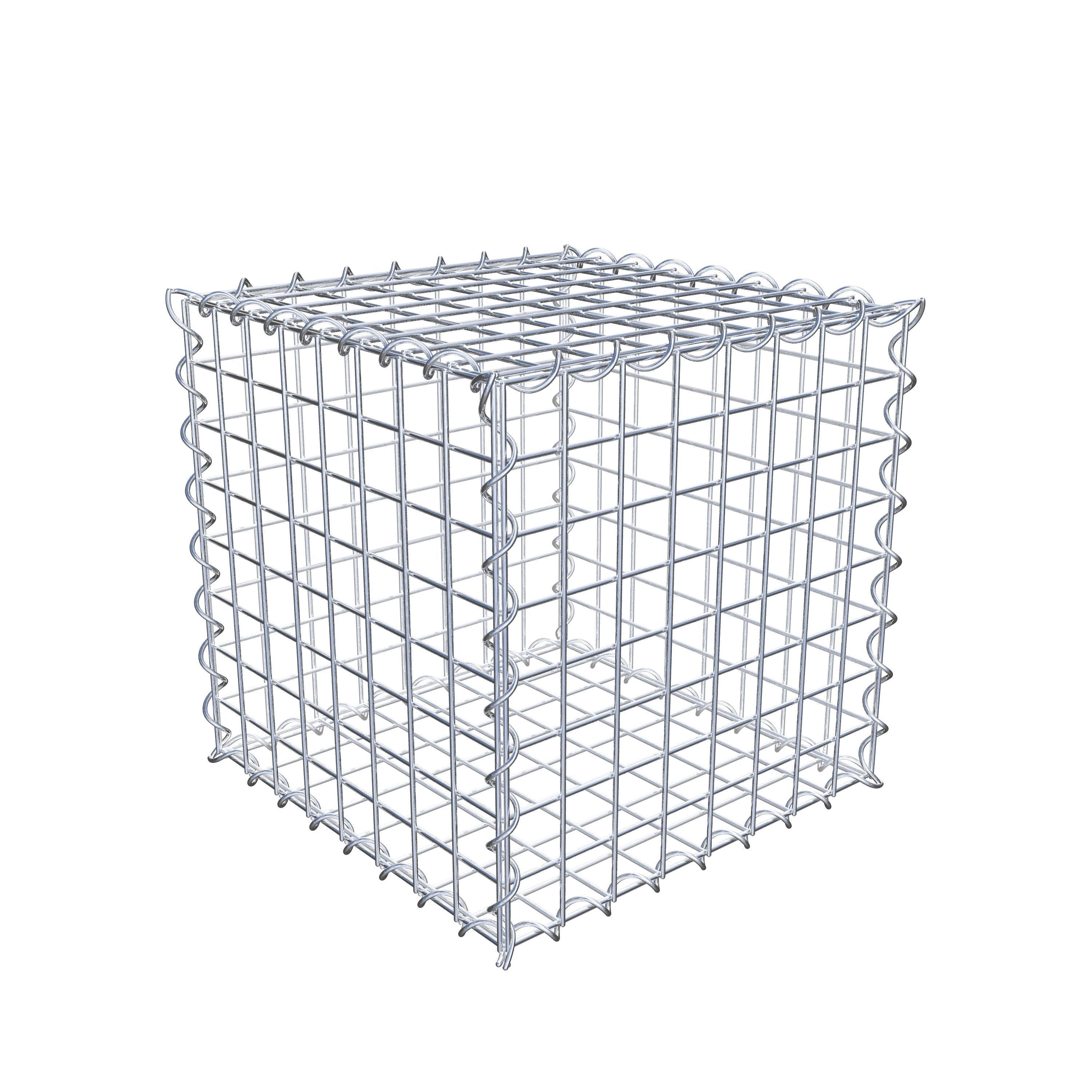 Gabion 40 cm x 40 cm x 40 cm (L x H x D), mesh size 5 cm x 5 cm, spiral