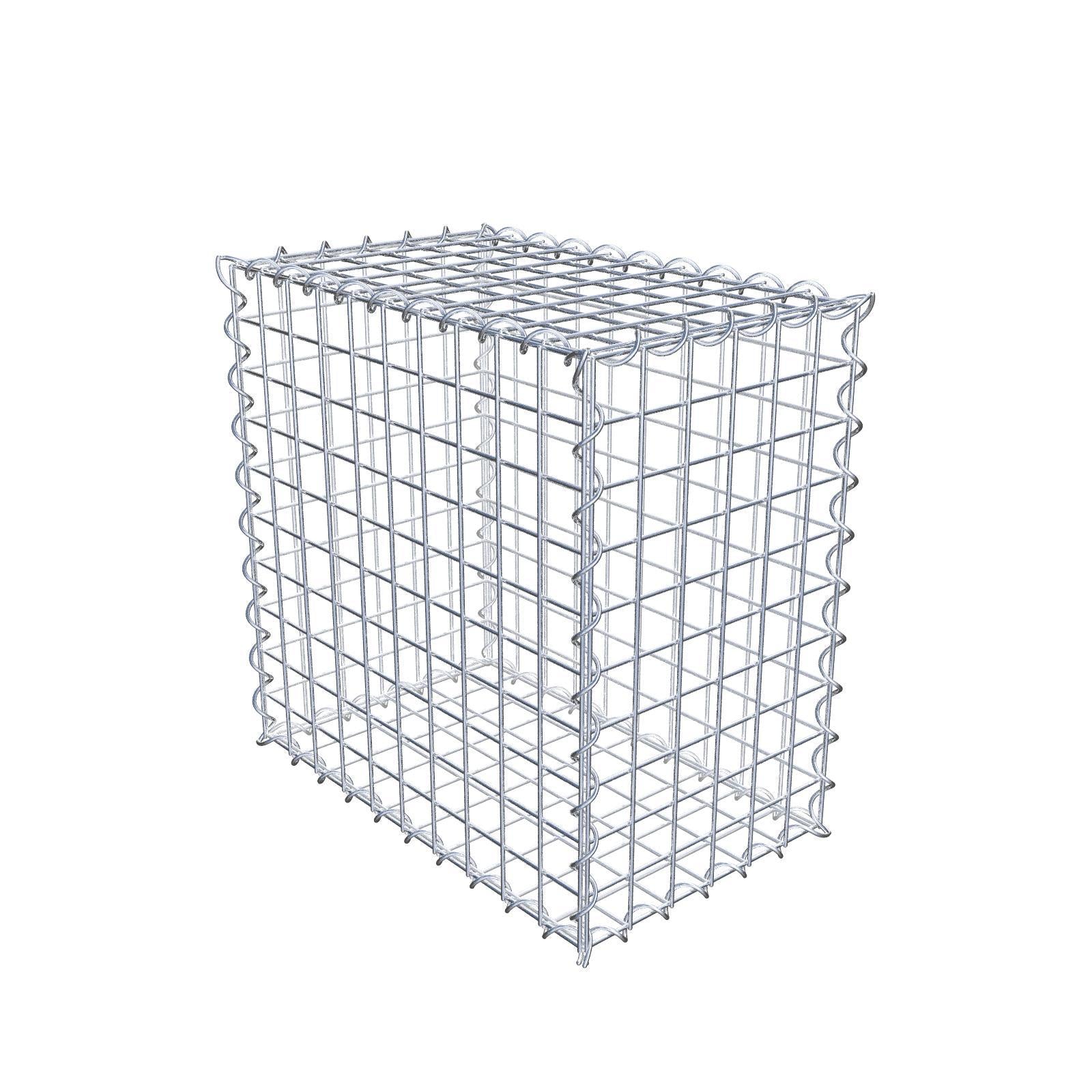Gabbione 50 cm x 50 cm x 30 cm (L x H x P), maglia 5 cm x 5 cm, spirale