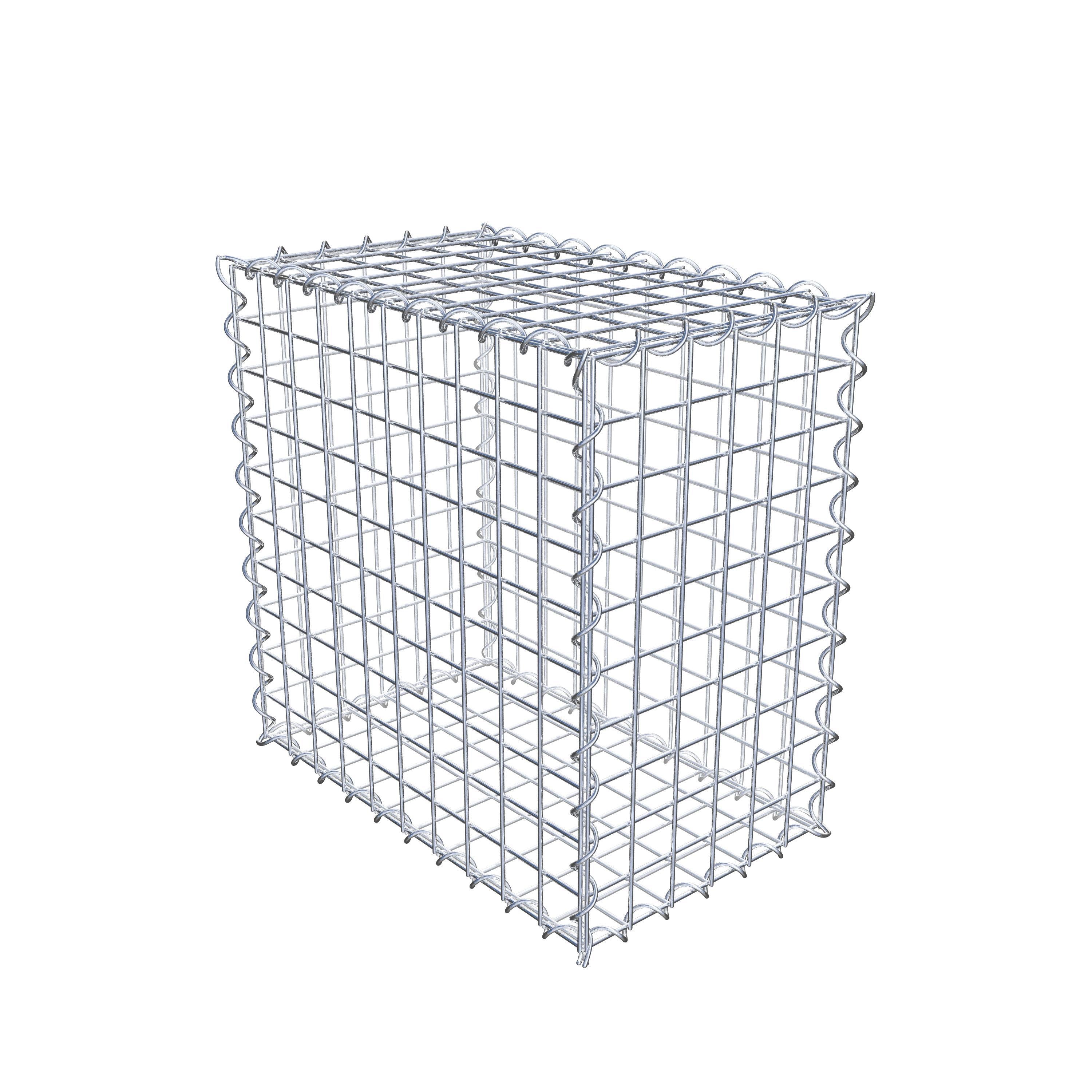 Gabion 50 cm x 50 cm x 30 cm (L x H x D), maskstorlek 5 cm x 5 cm, spiral