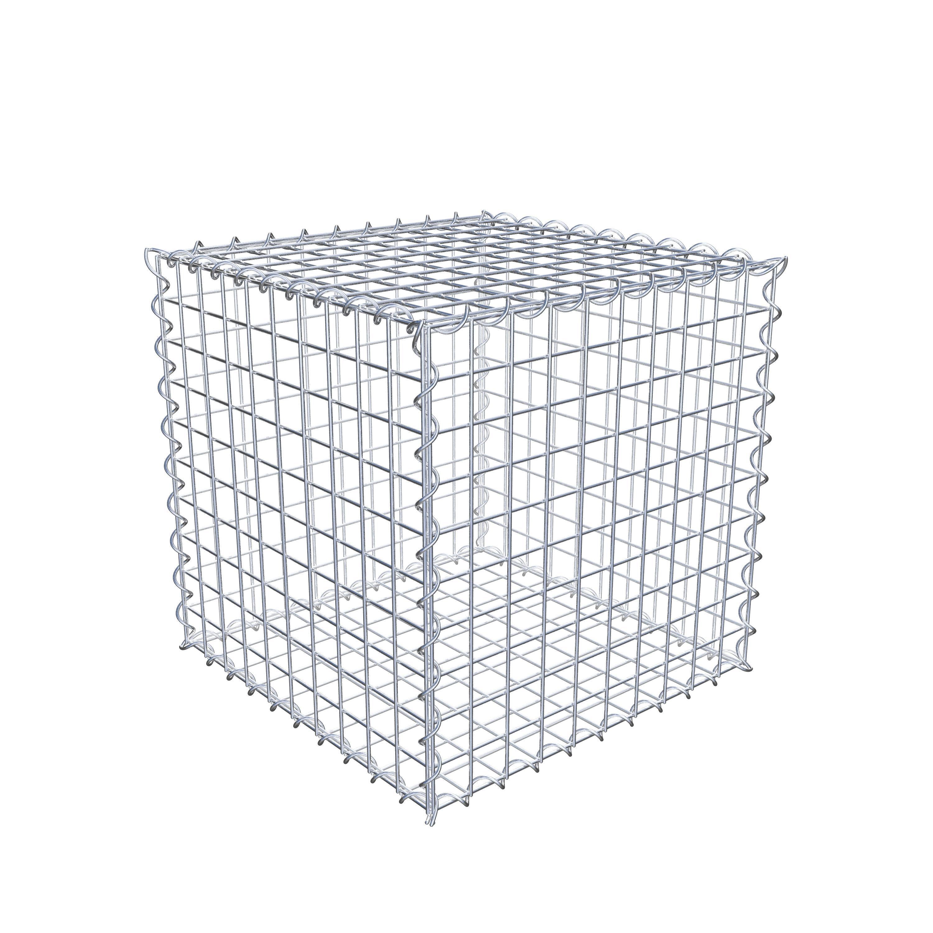 Gabion 50 cm x 50 cm x 50 cm (L x H x D), mesh size 5 cm x 5 cm, spiral