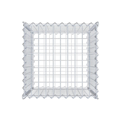 Gabião 50 cm x 50 cm x 50 cm (C x A x P), malhagem 5 cm x 5 cm, espiral