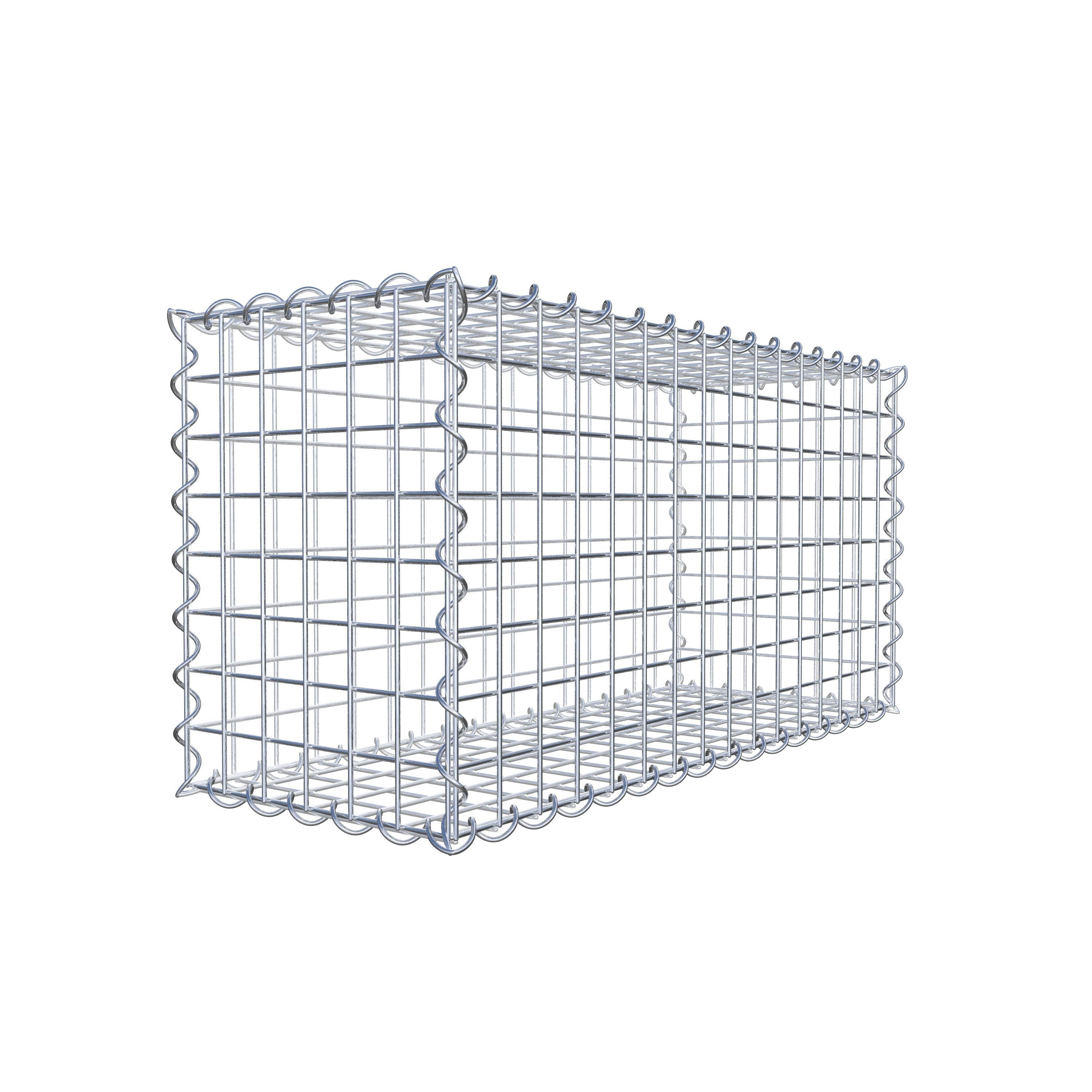 Gabion 80 cm x 40 cm x 30 cm (L x H x D), mesh size 5 cm x 5 cm, spiral