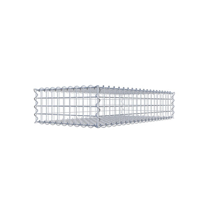 Gabião 100 cm x 20 cm x 50 cm (C x A x P), malhagem 5 cm x 5 cm, espiral