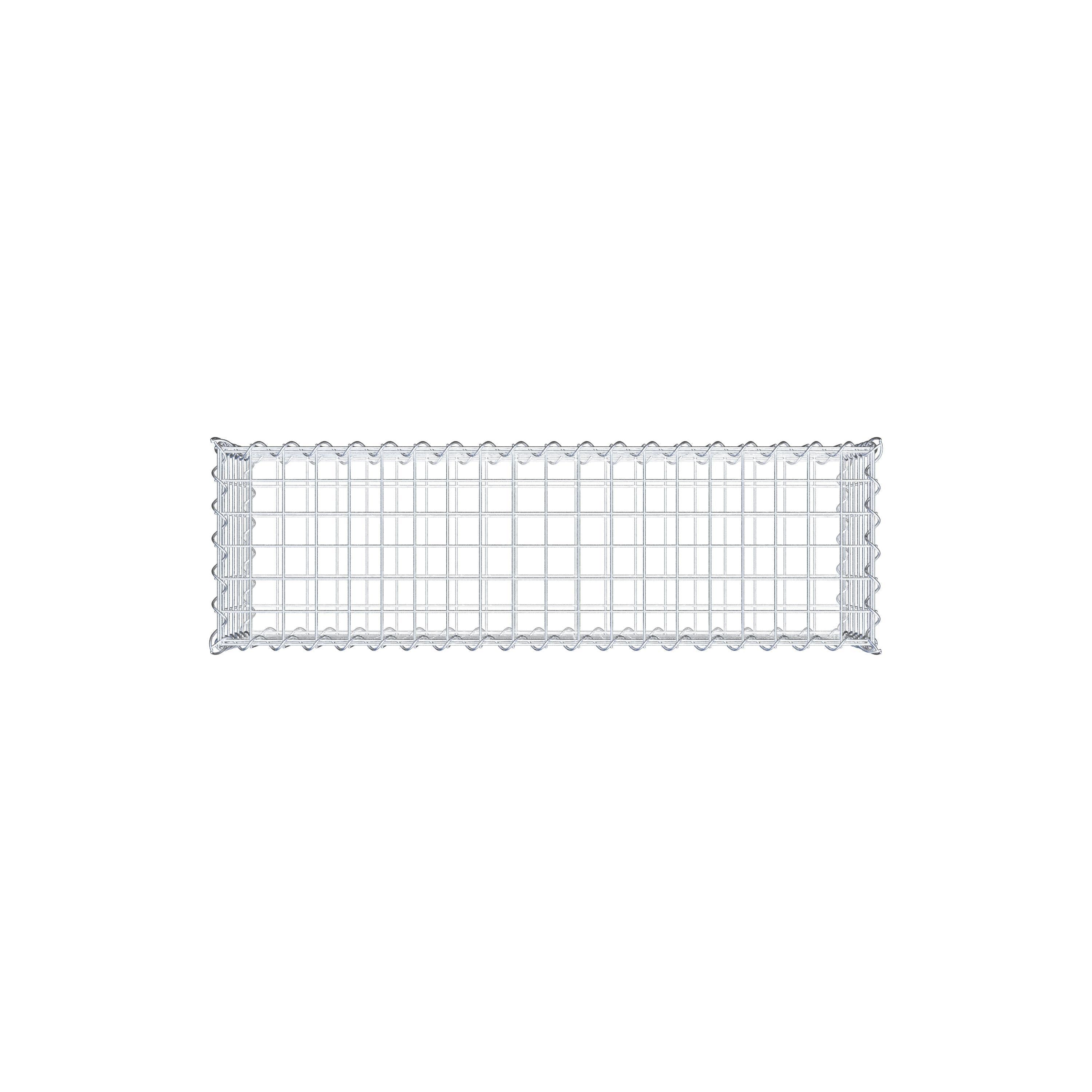 Gabion 100 cm x 30 cm x 30 cm (L x H x D), mesh size 5 cm x 5 cm, spiral