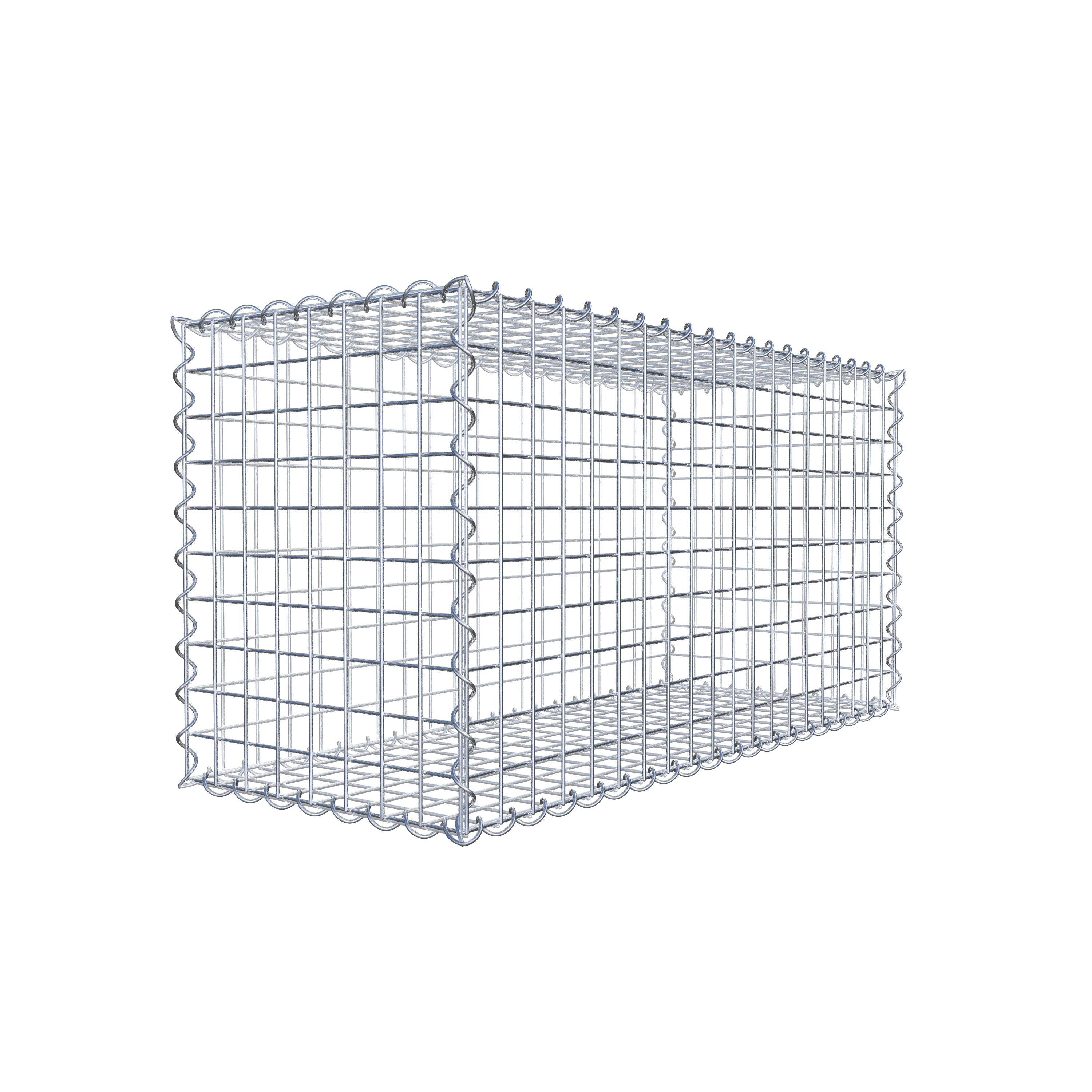 Gabion 100 cm x 50 cm x 40 cm (L x H x D), mesh size 5 cm x 5 cm, spiral