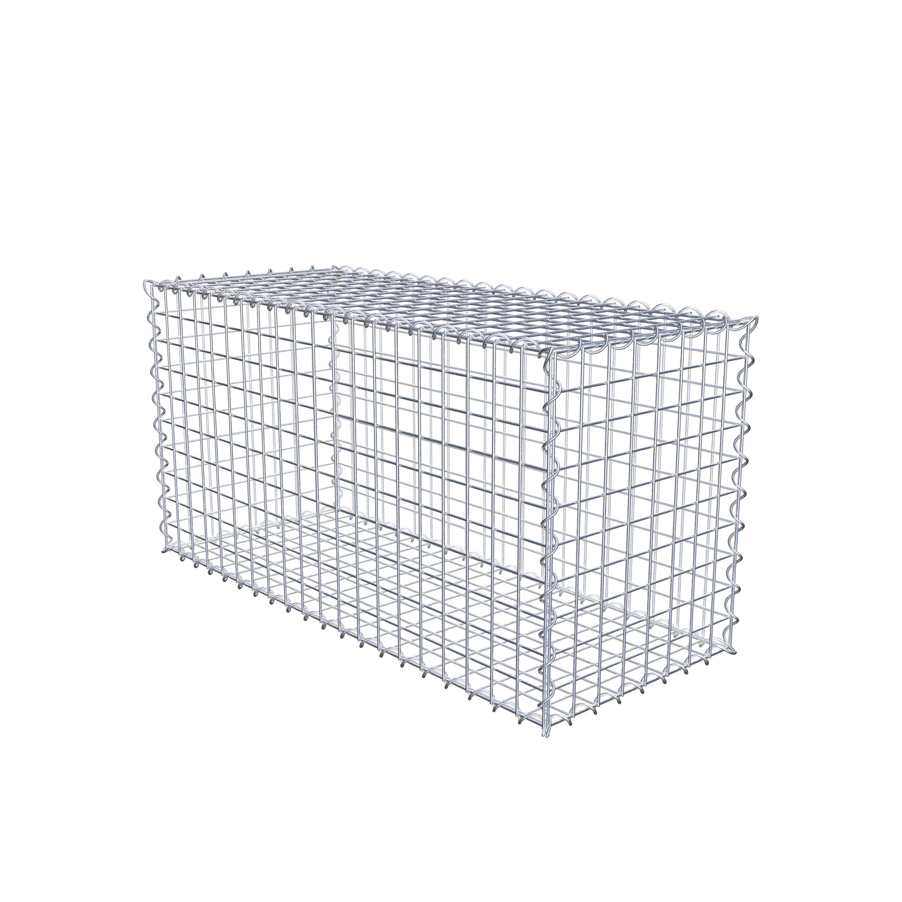 Gabion 100 cm x 50 cm x 40 cm (L x H x D), maskstorlek 5 cm x 5 cm, spiral