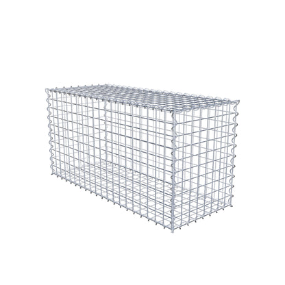 Gabion 100 cm x 50 cm x 40 cm (L x H x D), maskstorlek 5 cm x 5 cm, spiral