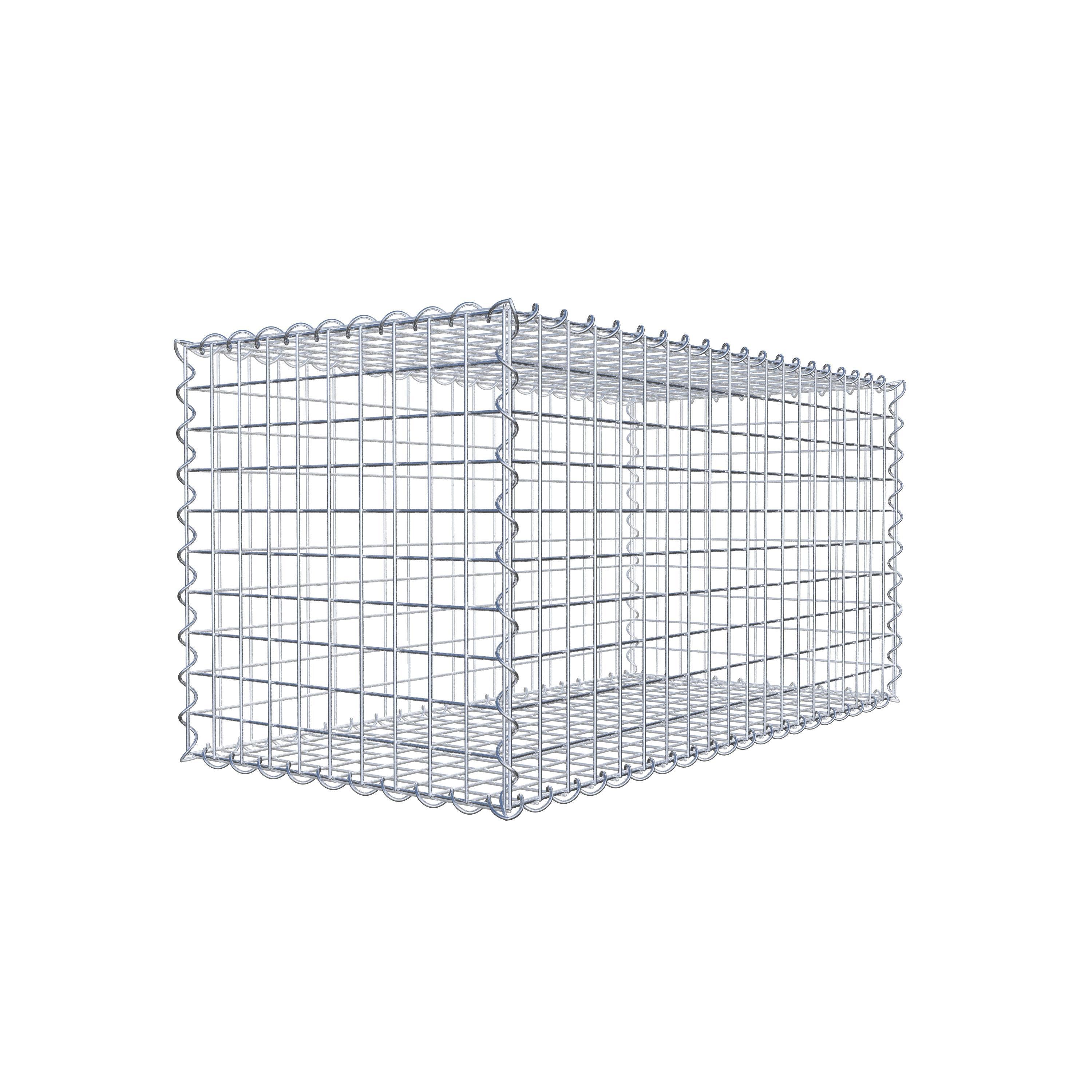 Gabion 100 cm x 50 cm x 50 cm (L x H x P), mailles 5 cm x 5 cm, spirale