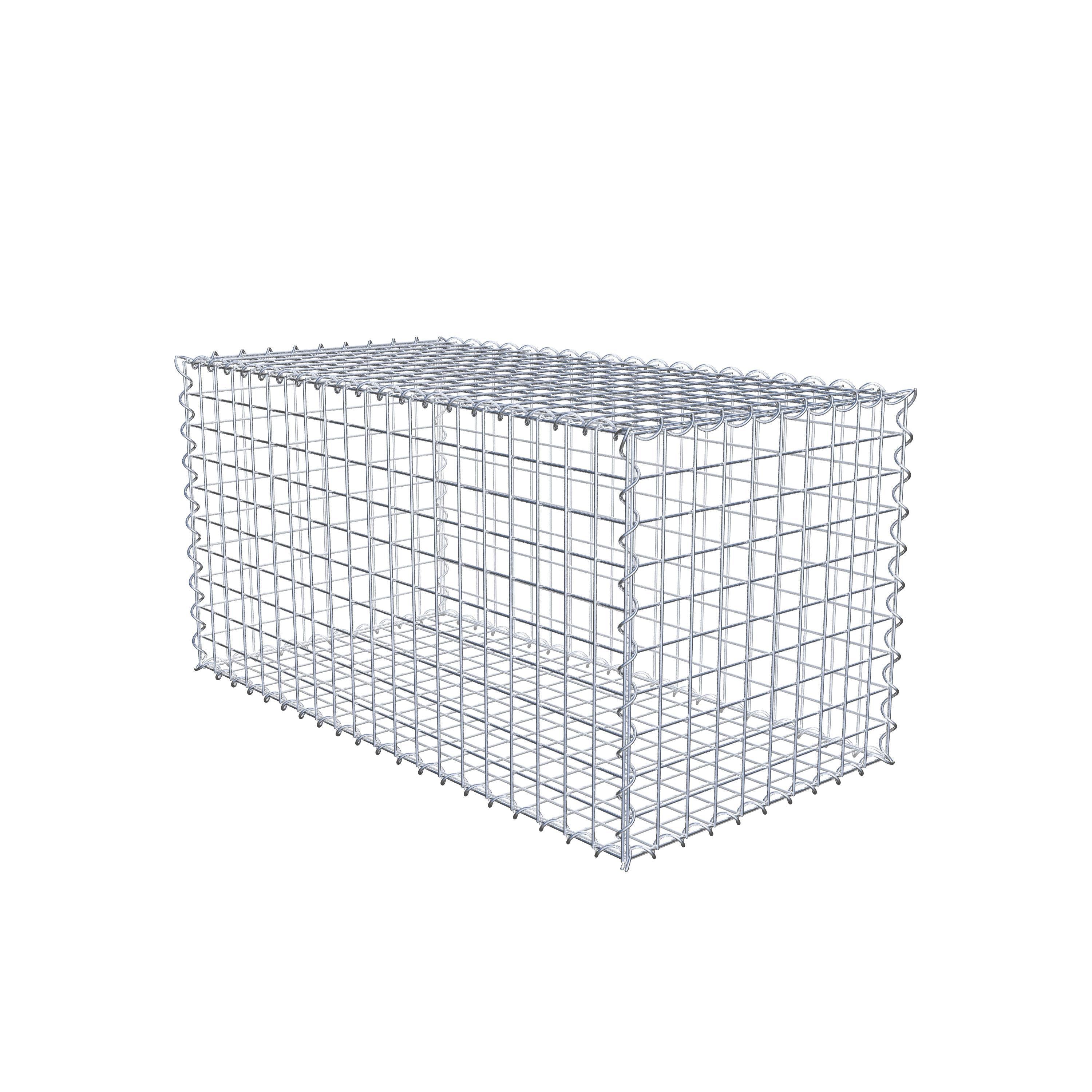 Gabion 100 cm x 50 cm x 50 cm (L x H x P), mailles 5 cm x 5 cm, spirale