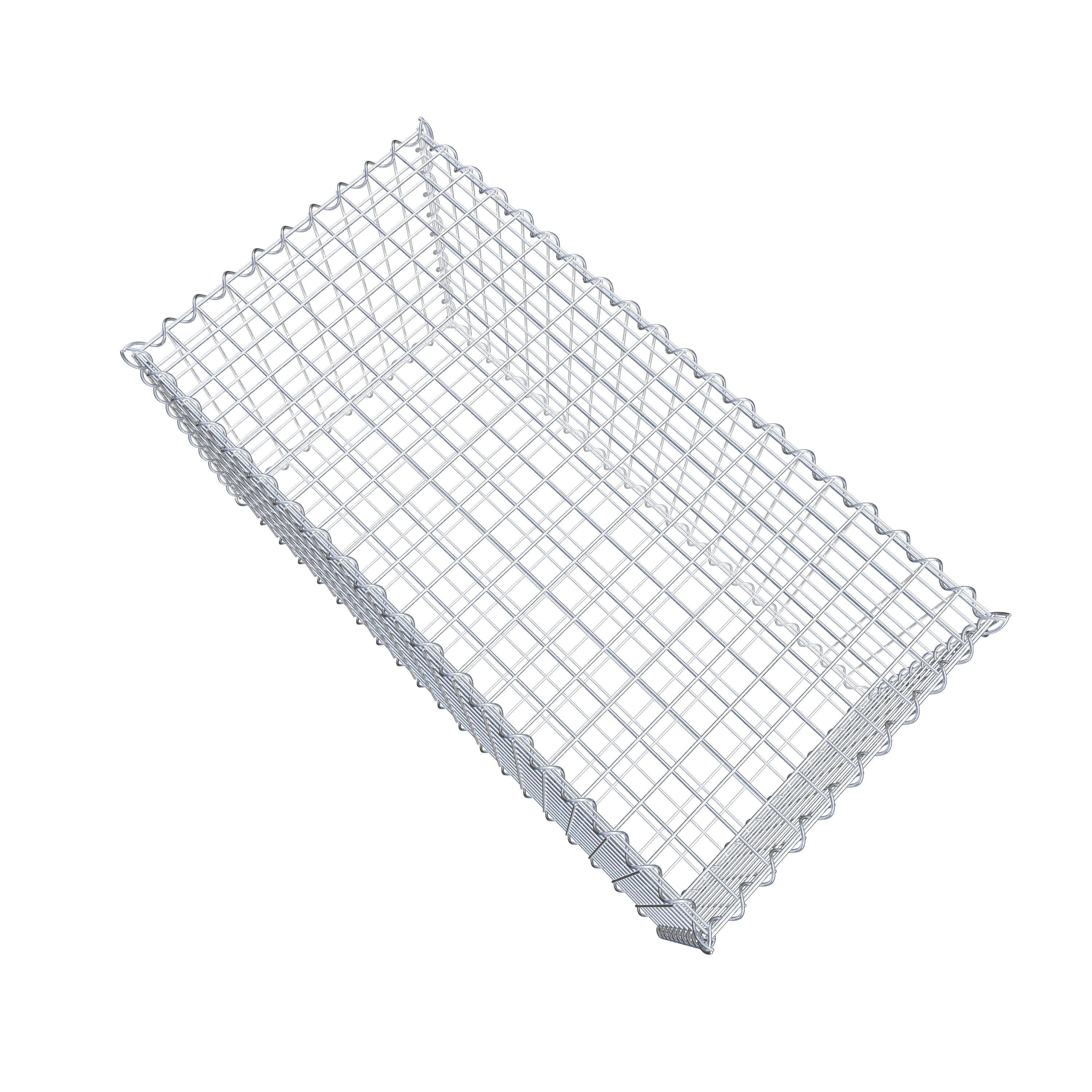 Gabion 100 cm x 50 cm x 50 cm (L x H x P), mailles 5 cm x 5 cm, spirale