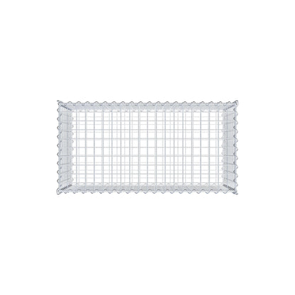 Gabion 100 cm x 50 cm x 50 cm (L x H x D), maskestørrelse 5 cm x 5 cm, spiral