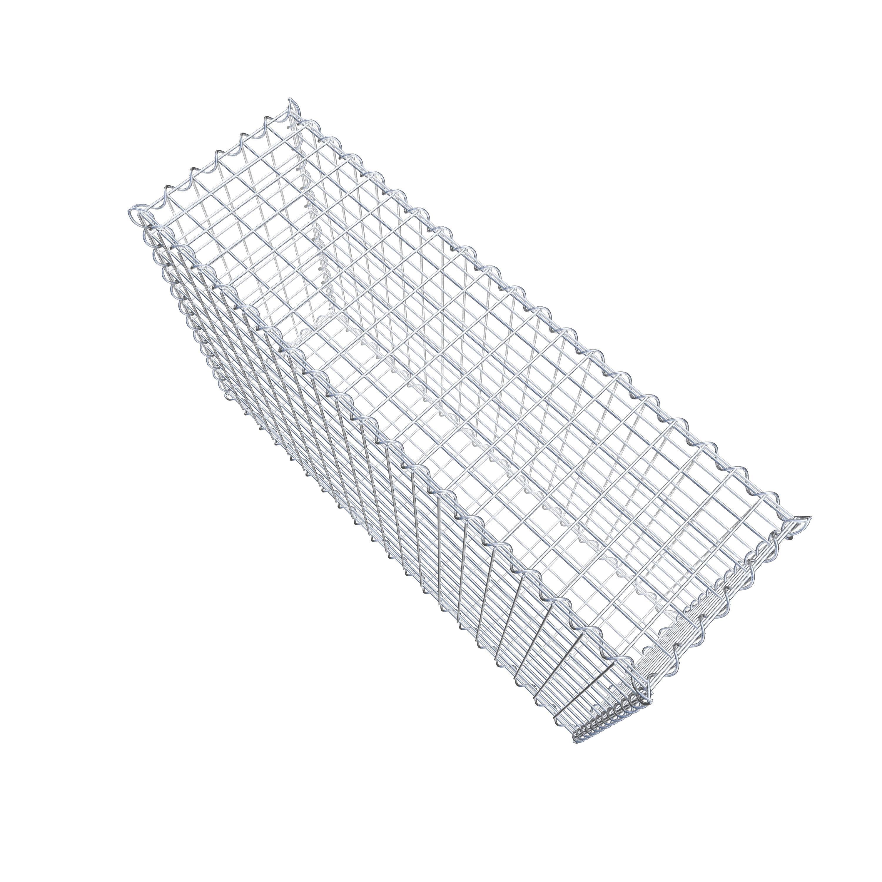 Schanskorf 100 cm x 60 cm x 30 cm (L x H x D), maaswijdte 5 cm x 5 cm, spiraal