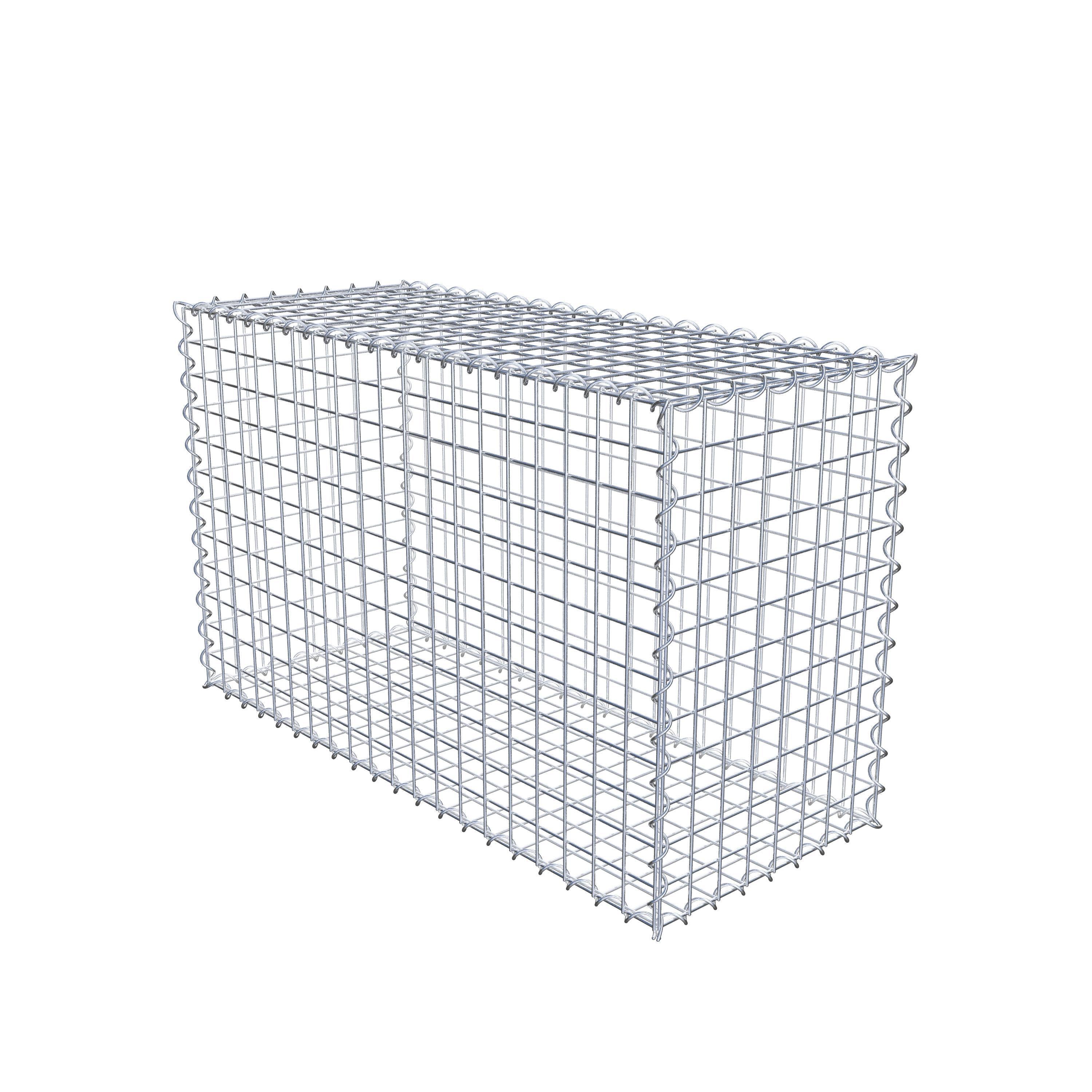 Gabion 100 cm x 60 cm x 40 cm (L x H x P), mailles 5 cm x 5 cm, spirale