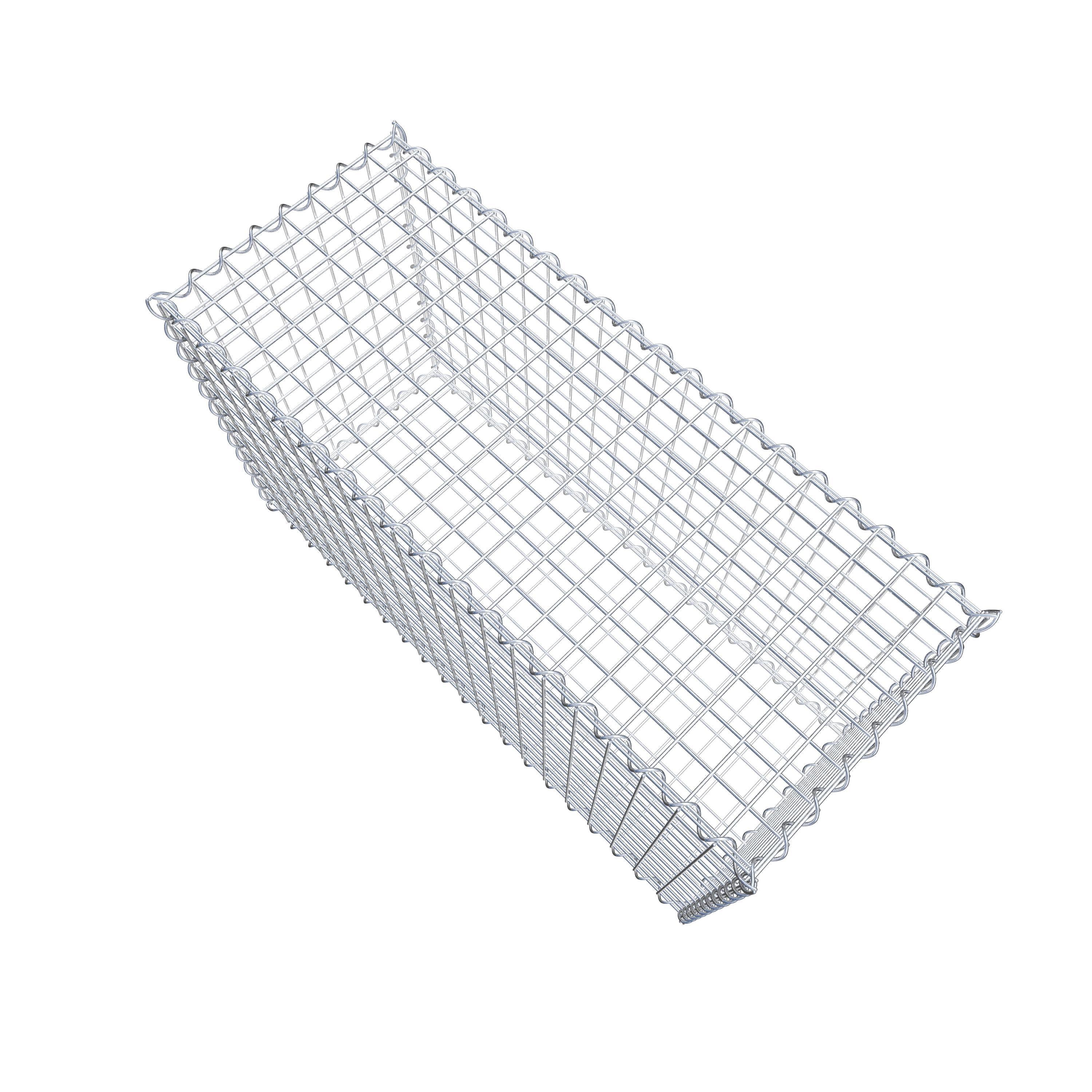 Gabion 100 cm x 60 cm x 40 cm (L x H x D), mesh size 5 cm x 5 cm, spiral