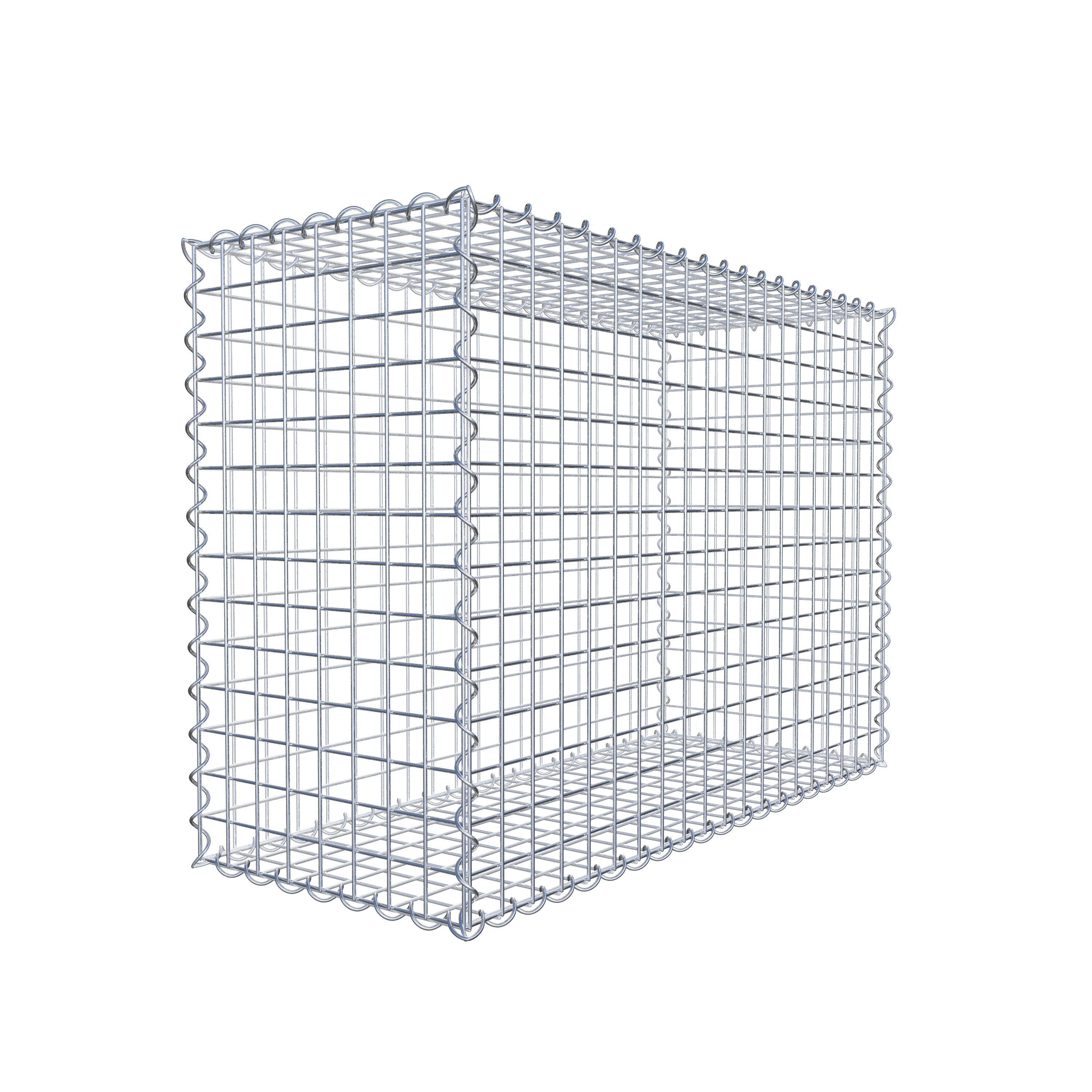 Gabion 100 cm x 70 cm x 40 cm (L x H x D), mesh size 5 cm x 5 cm, spiral