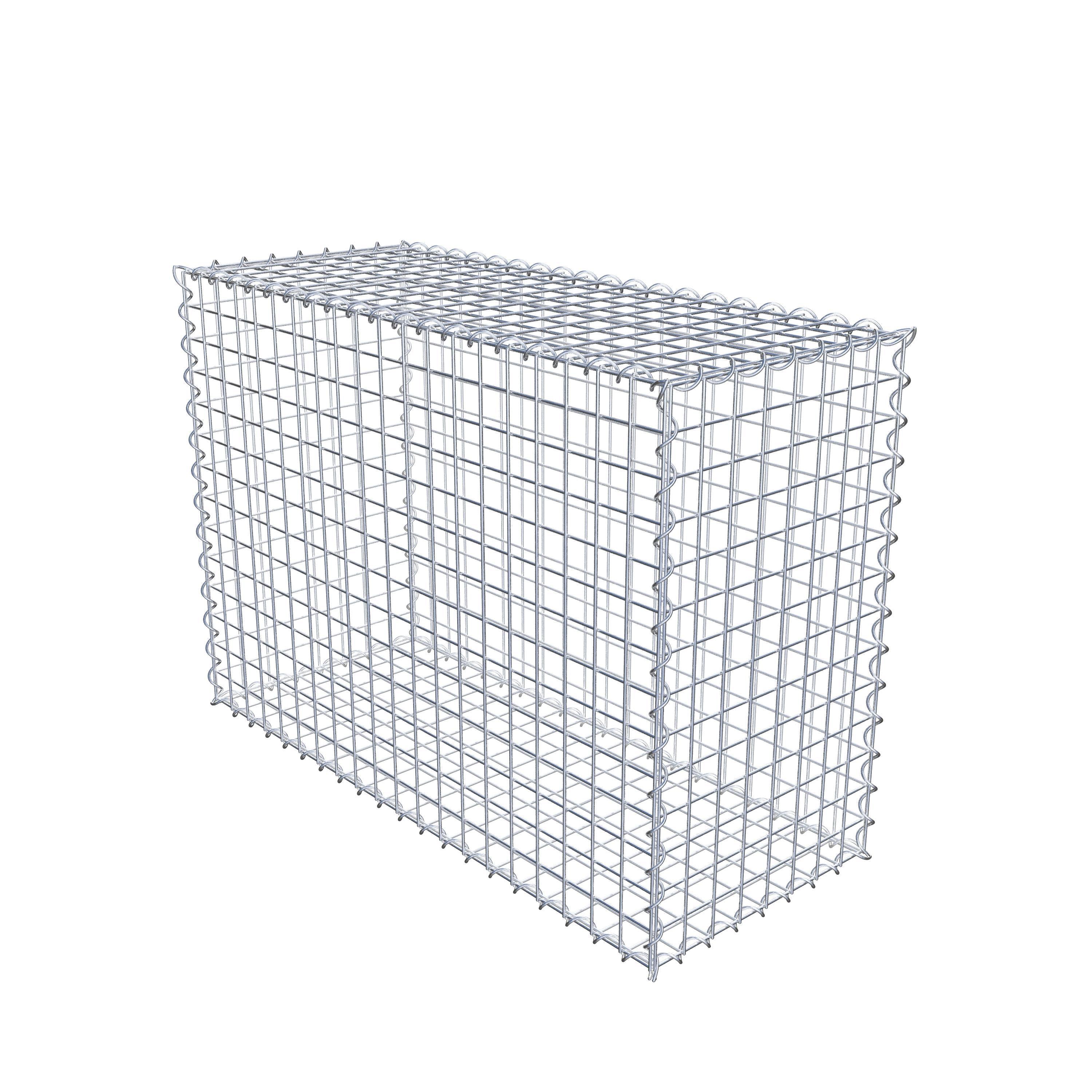 Gabion 100 cm x 70 cm x 40 cm (L x H x D), mesh size 5 cm x 5 cm, spiral