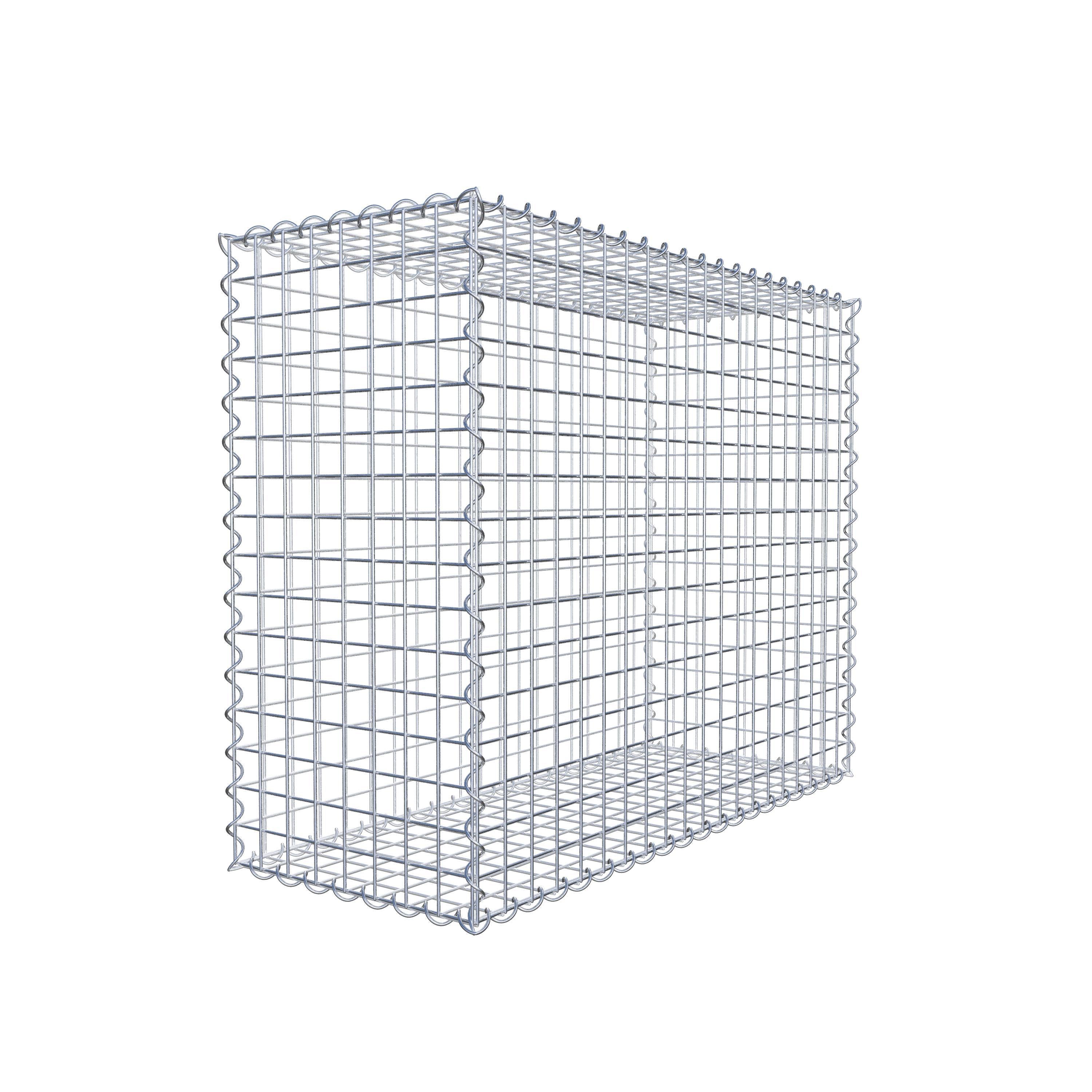 Gabion 100 cm x 80 cm x 40 cm (L x H x D), maskstorlek 5 cm x 5 cm, spiral