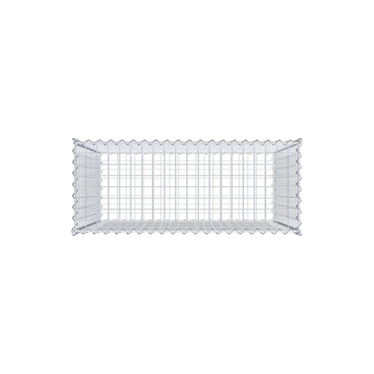 Gabion 100 cm x 90 cm x 40 cm (L x H x D), maskestørrelse 5 cm x 5 cm, spiral