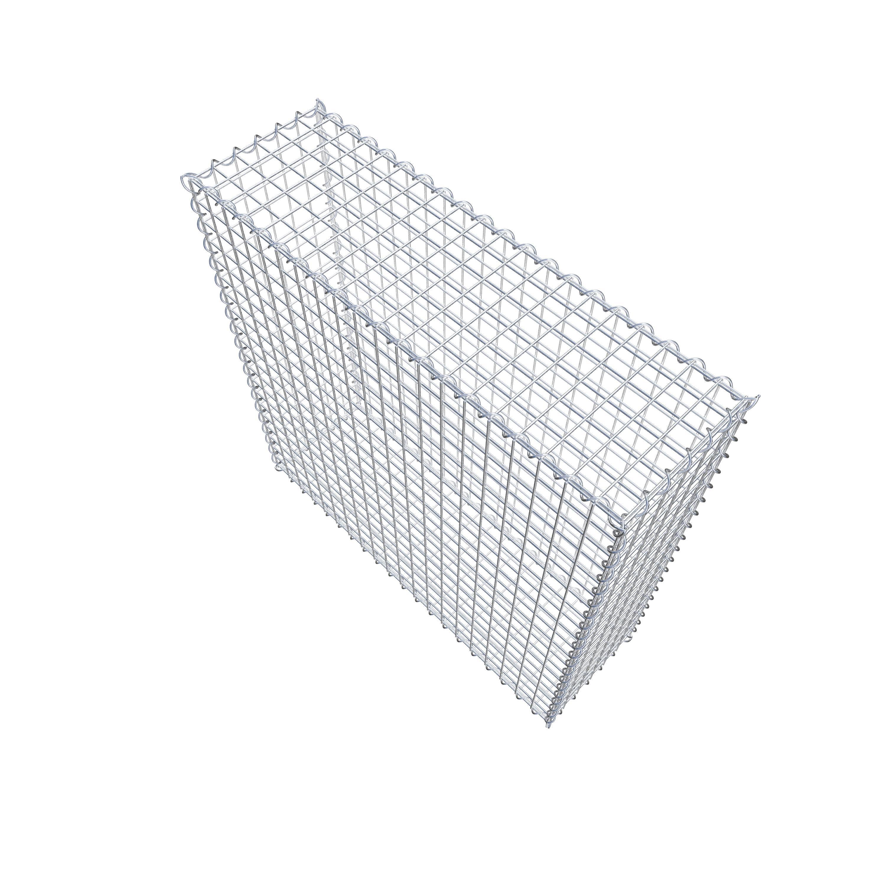 Gabion 100 cm x 100 cm x 30 cm (L x H x D), maskestørrelse 5 cm x 5 cm, spiral