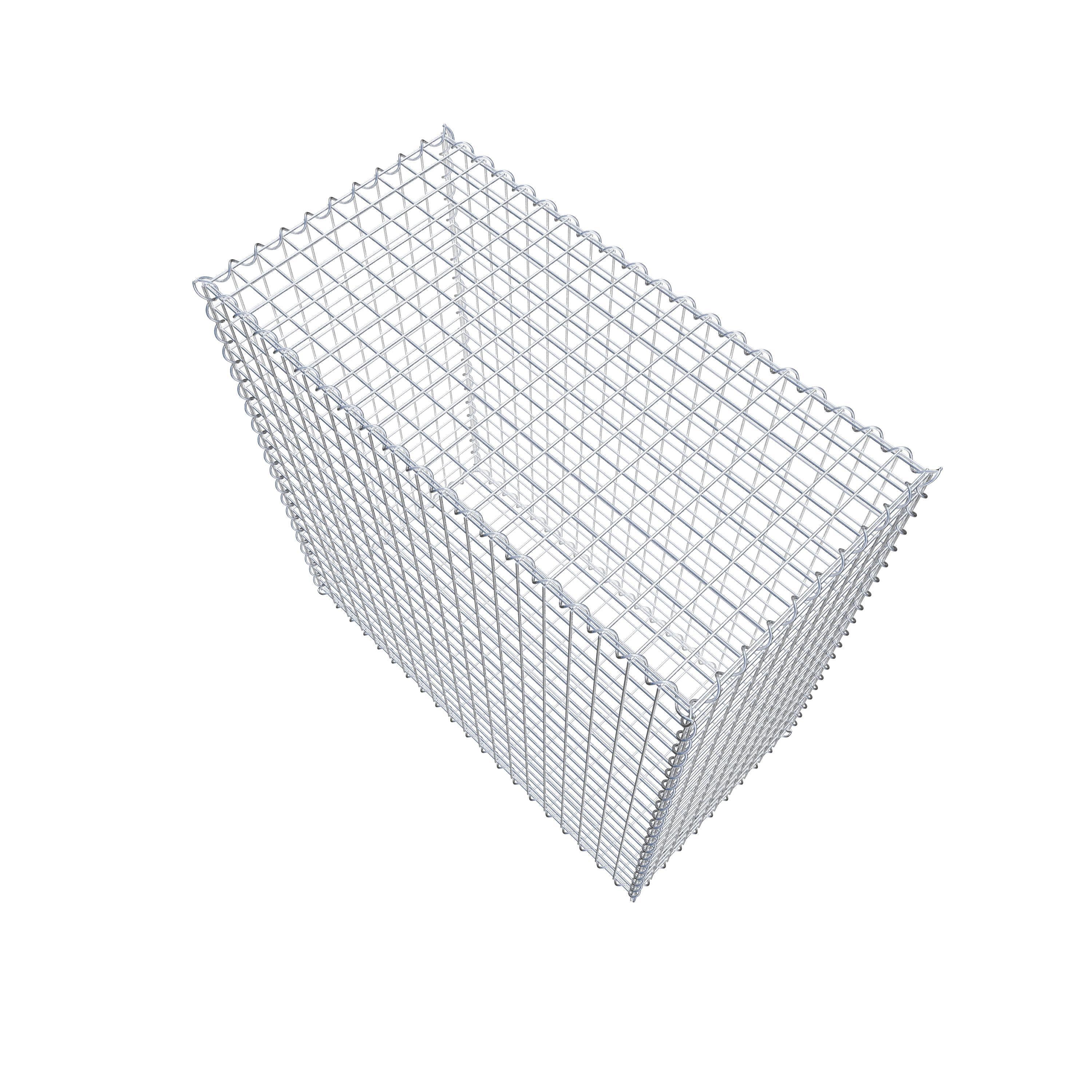 Gabion 100 cm x 100 cm x 50 cm (L x H x D), mesh size 5 cm x 5 cm, spiral