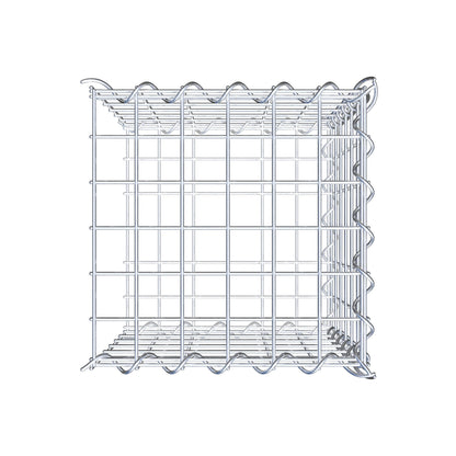 Gabião tipo 2 30 cm x 30 cm x 30 cm (C x A x P), malhagem 5 cm x 5 cm, espiral