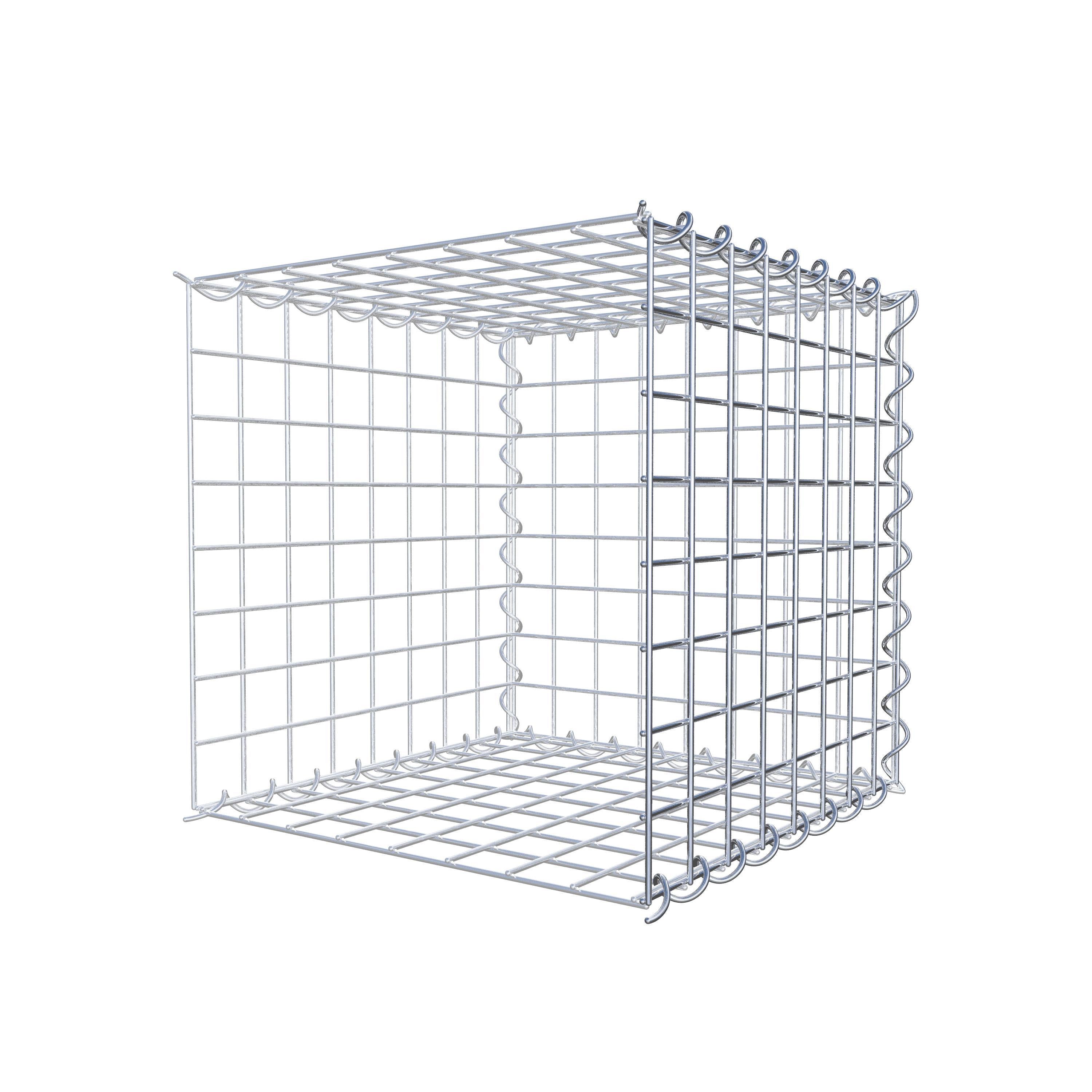 Opvokset gabion type 2 40 cm x 40 cm x 40 cm (L x H x D), maskestørrelse 5 cm x 5 cm, spiral