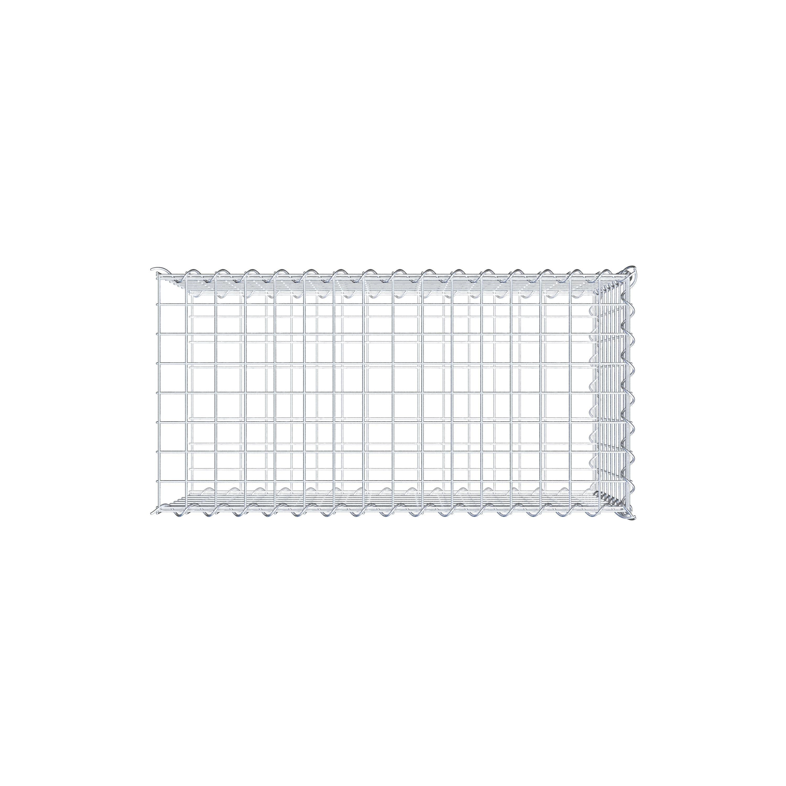 Extra gabion typ 2 80 cm x 40 cm x 40 cm (L x H x D), maskstorlek 5 cm x 5 cm, spiral