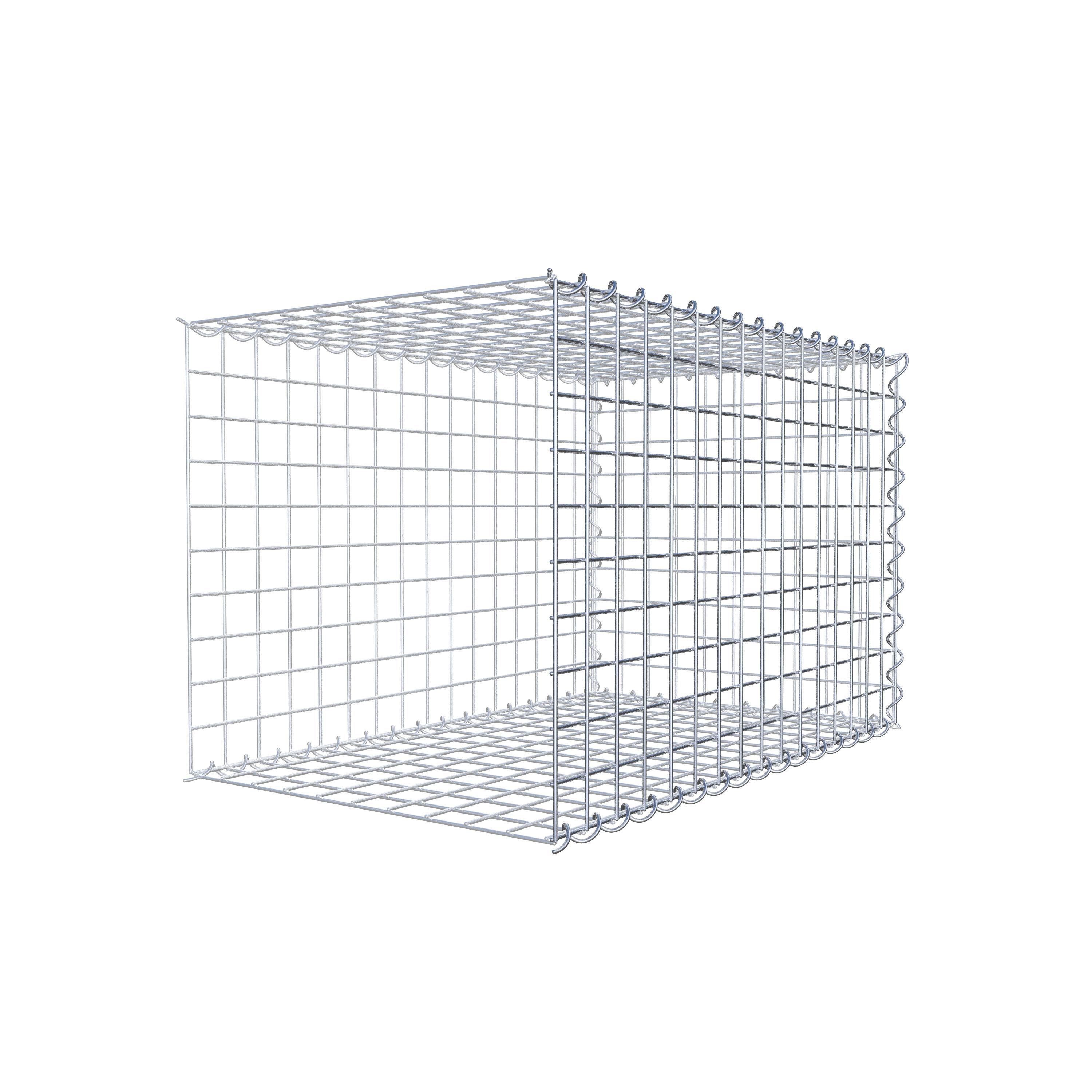 Opvokset gabion type 2 80 cm x 50 cm x 50 cm (L x H x D), maskestørrelse 5 cm x 5 cm, spiral