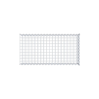 Opvokset gabion type 2 100 cm x 20 cm x 50 cm (L x H x D), maskestørrelse 5 cm x 5 cm, spiral