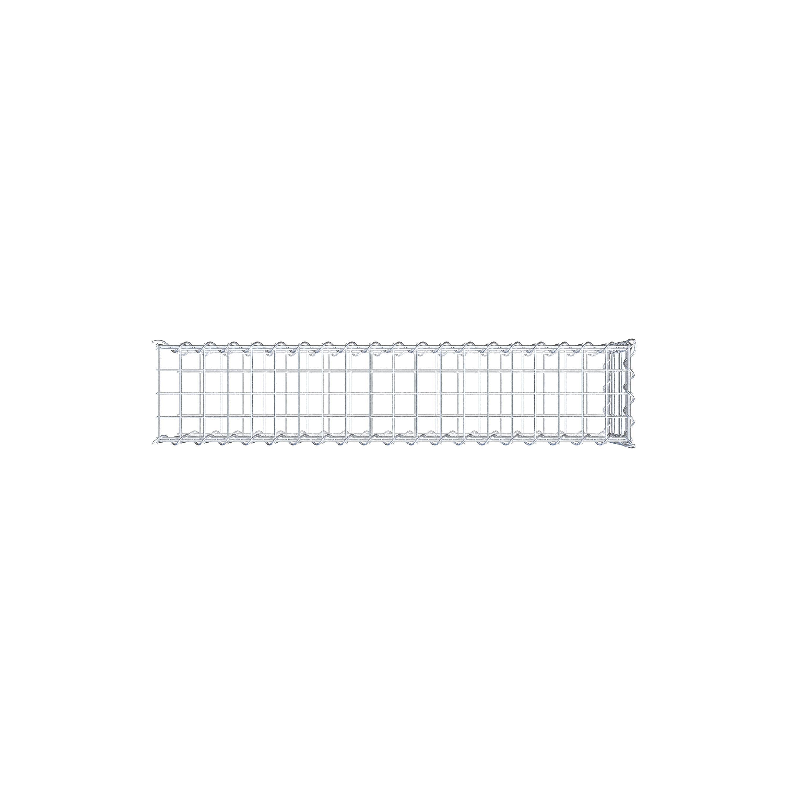 Anbaugabione Typ 2 100 cm x 30 cm x 20 cm (L x H x T), Maschenweite 5 cm x 5 cm, Spirale