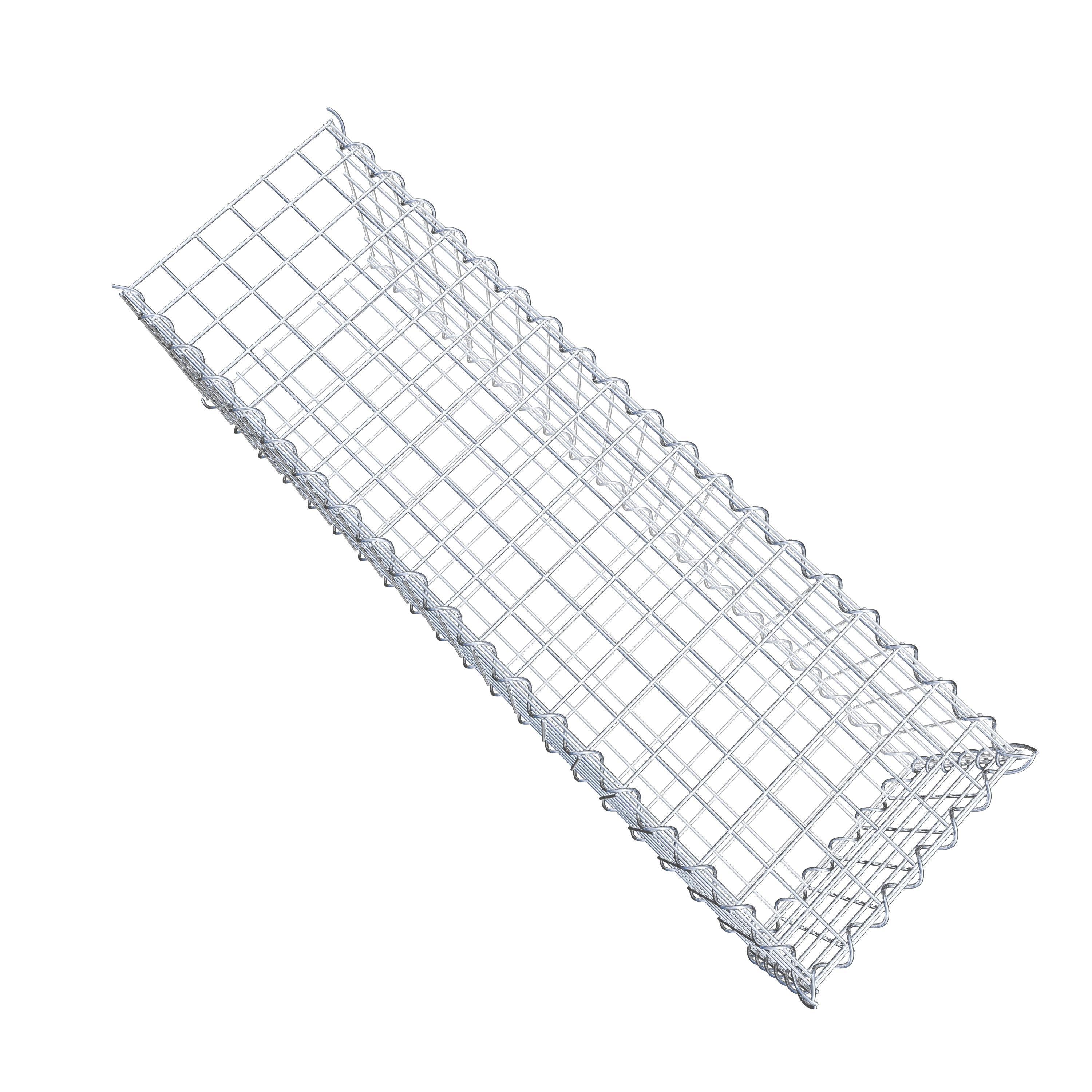 Gabião tipo 2 100 cm x 30 cm x 30 cm (C x A x P), malhagem 5 cm x 5 cm, espiral