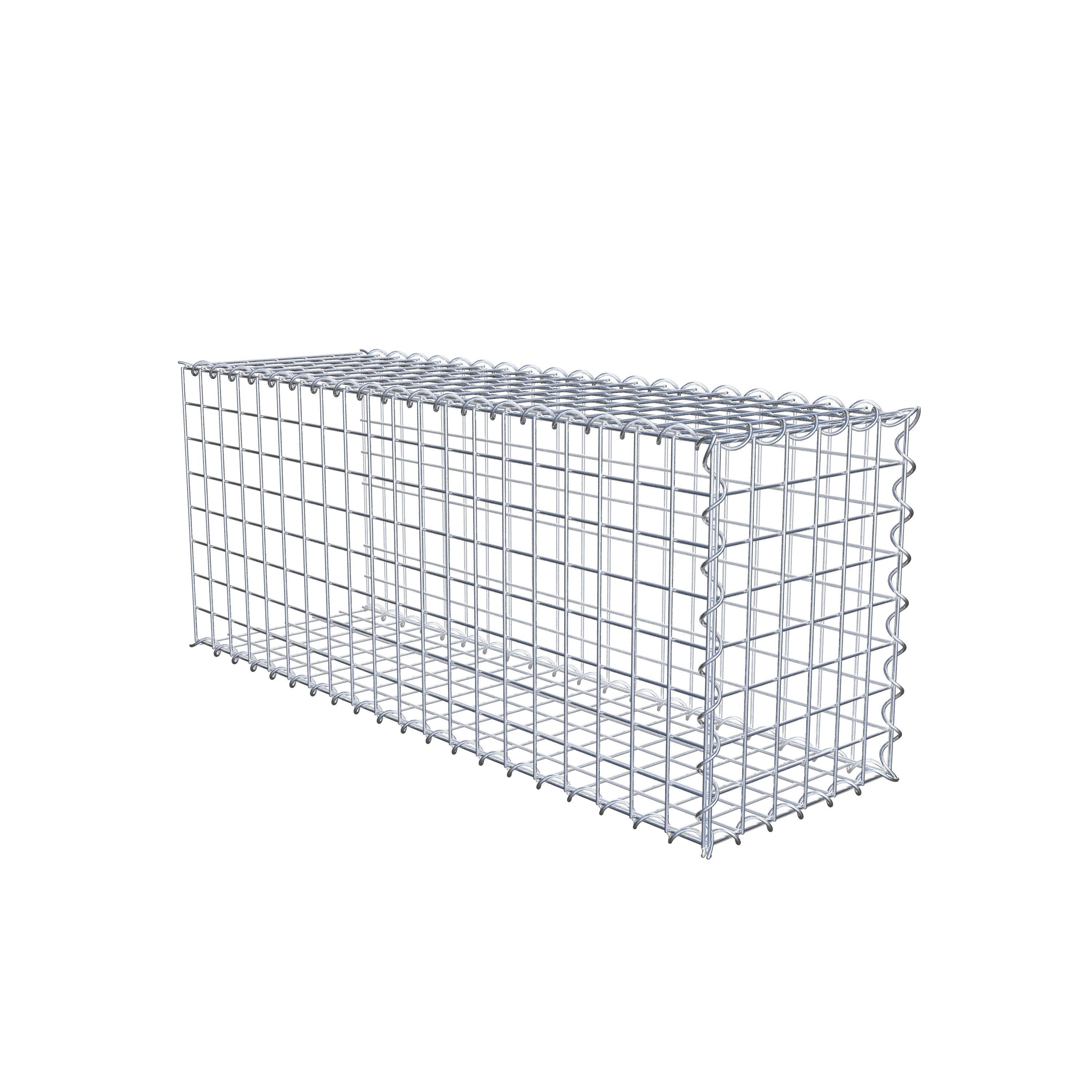 Grown-on gabion type 2 100 cm x 40 cm x 30 cm (L x H x D), mesh size 5 cm x 5 cm, spiral