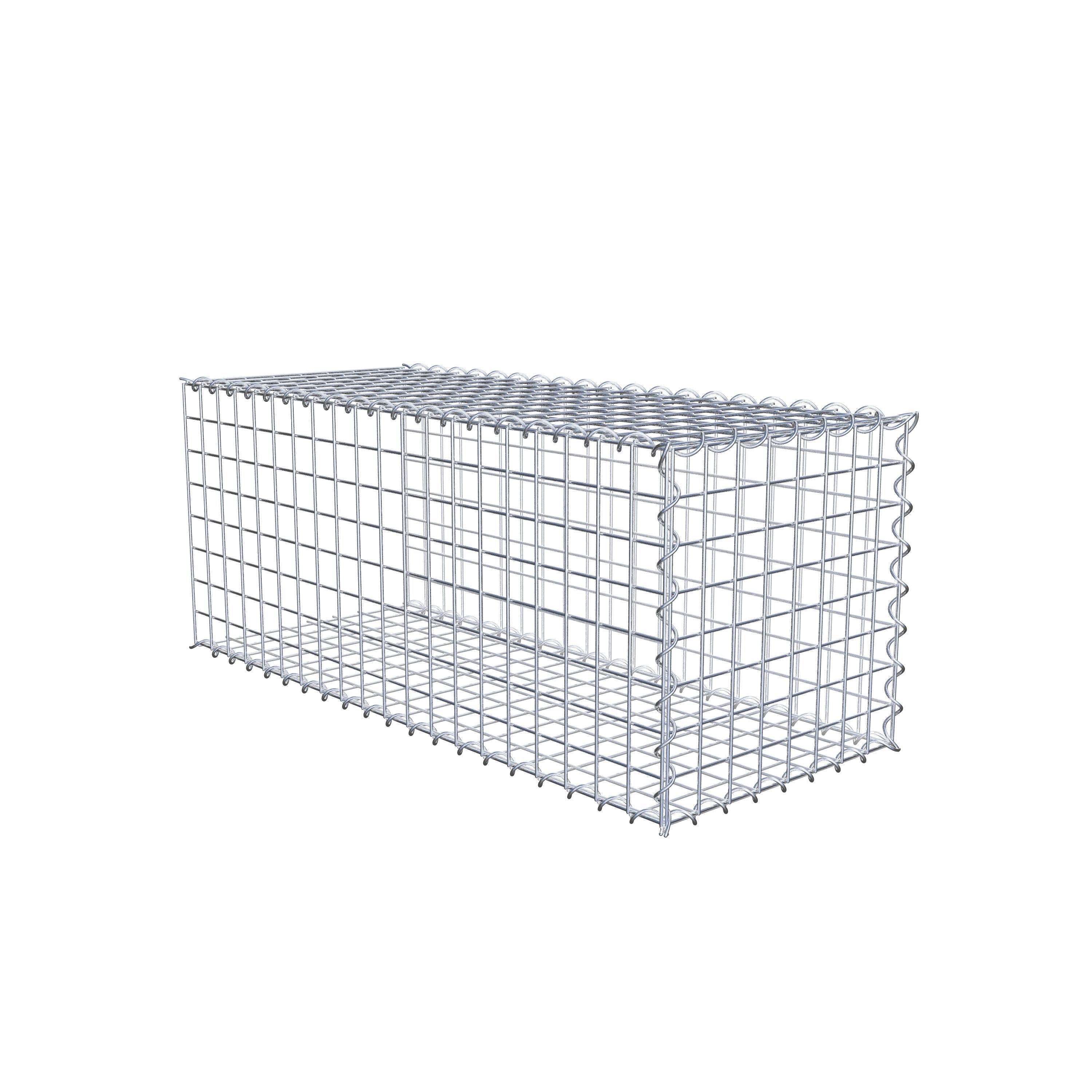 Anbaugabione Typ 2 100 cm x 40 cm x 40 cm (L x H x T), Maschenweite 5 cm x 5 cm, Spirale