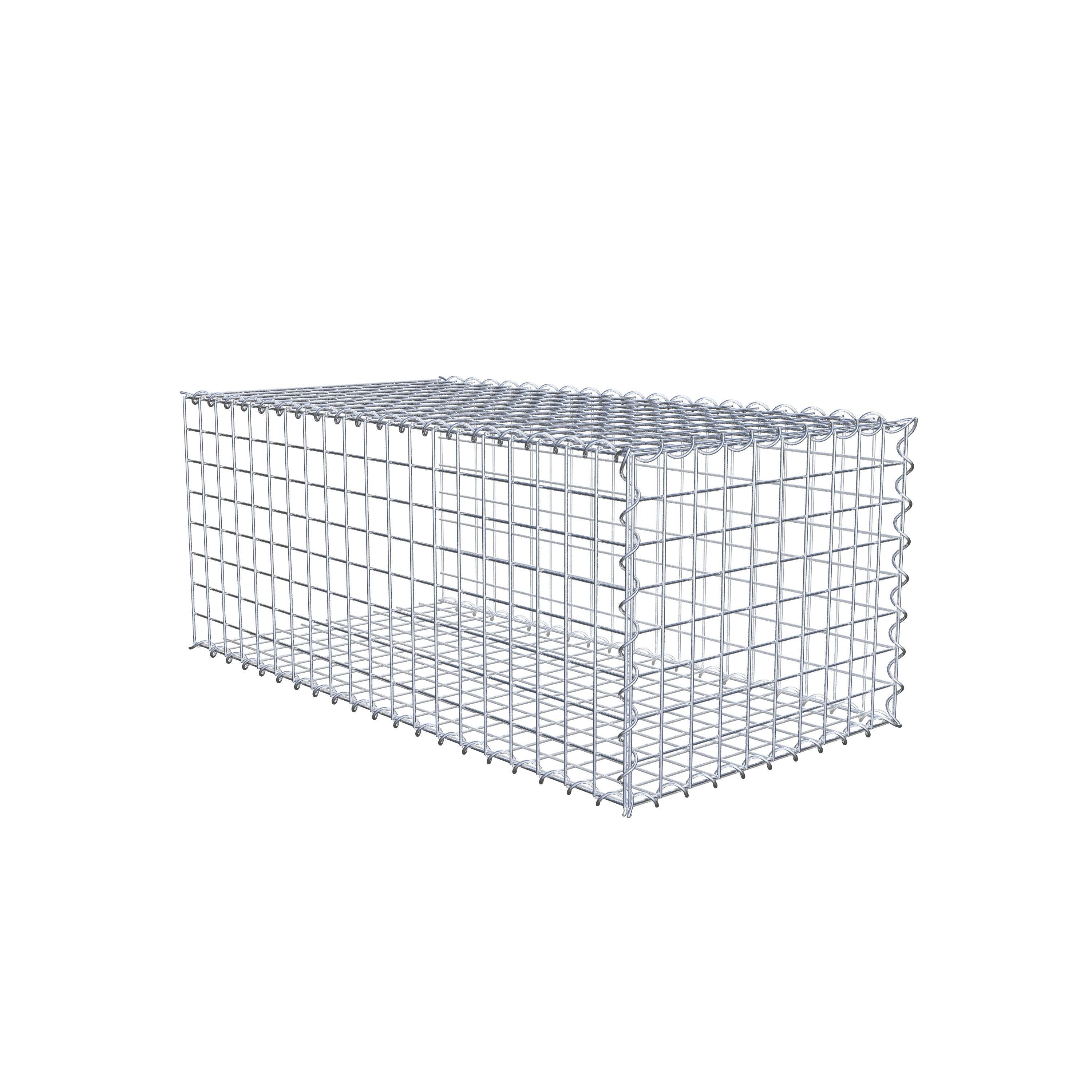 Grown-on gabion type 2 100 cm x 40 cm x 50 cm (L x H x D), mesh size 5 cm x 5 cm, spiral