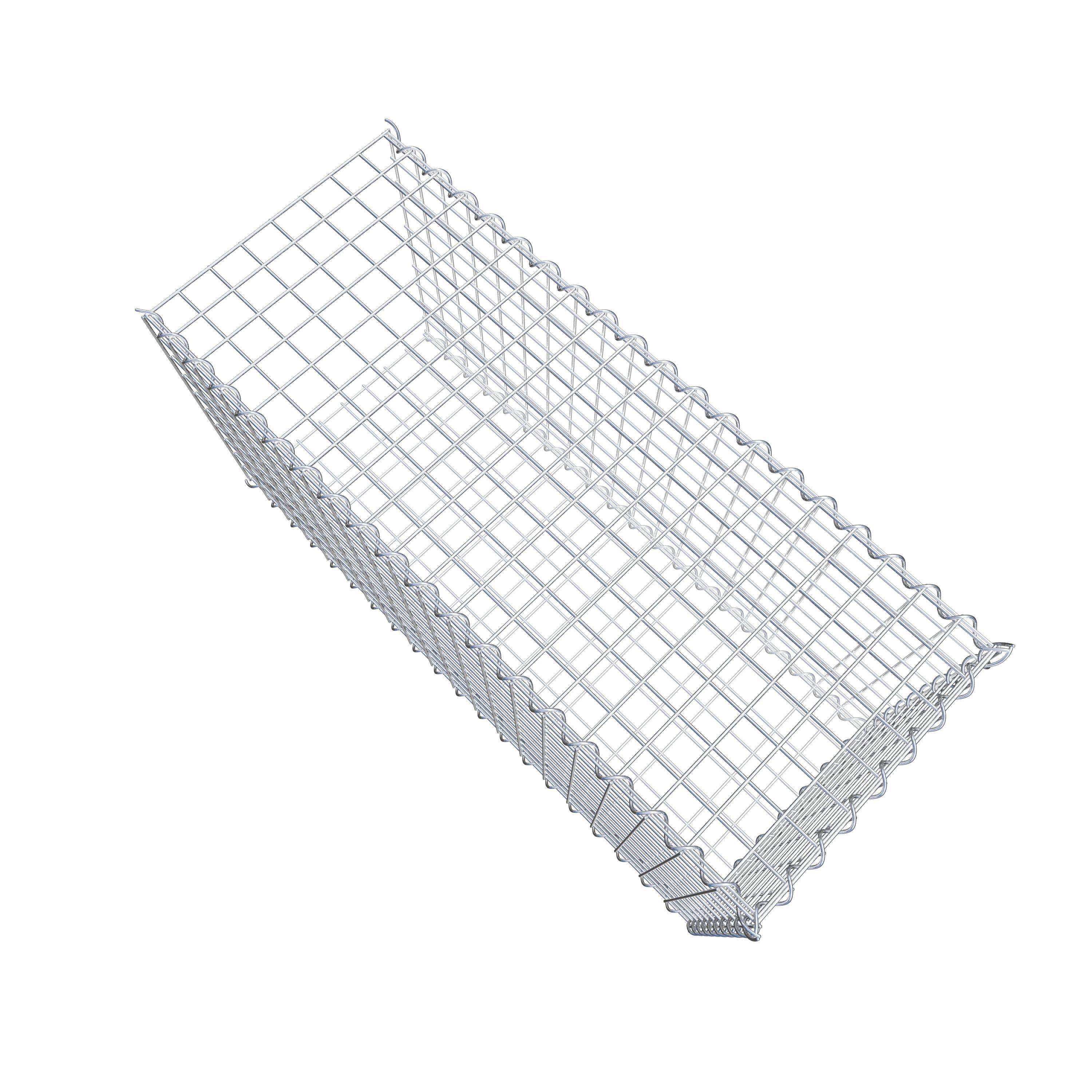 Grown-on gabion type 2 100 cm x 50 cm x 40 cm (L x H x D), mesh size 5 cm x 5 cm, spiral