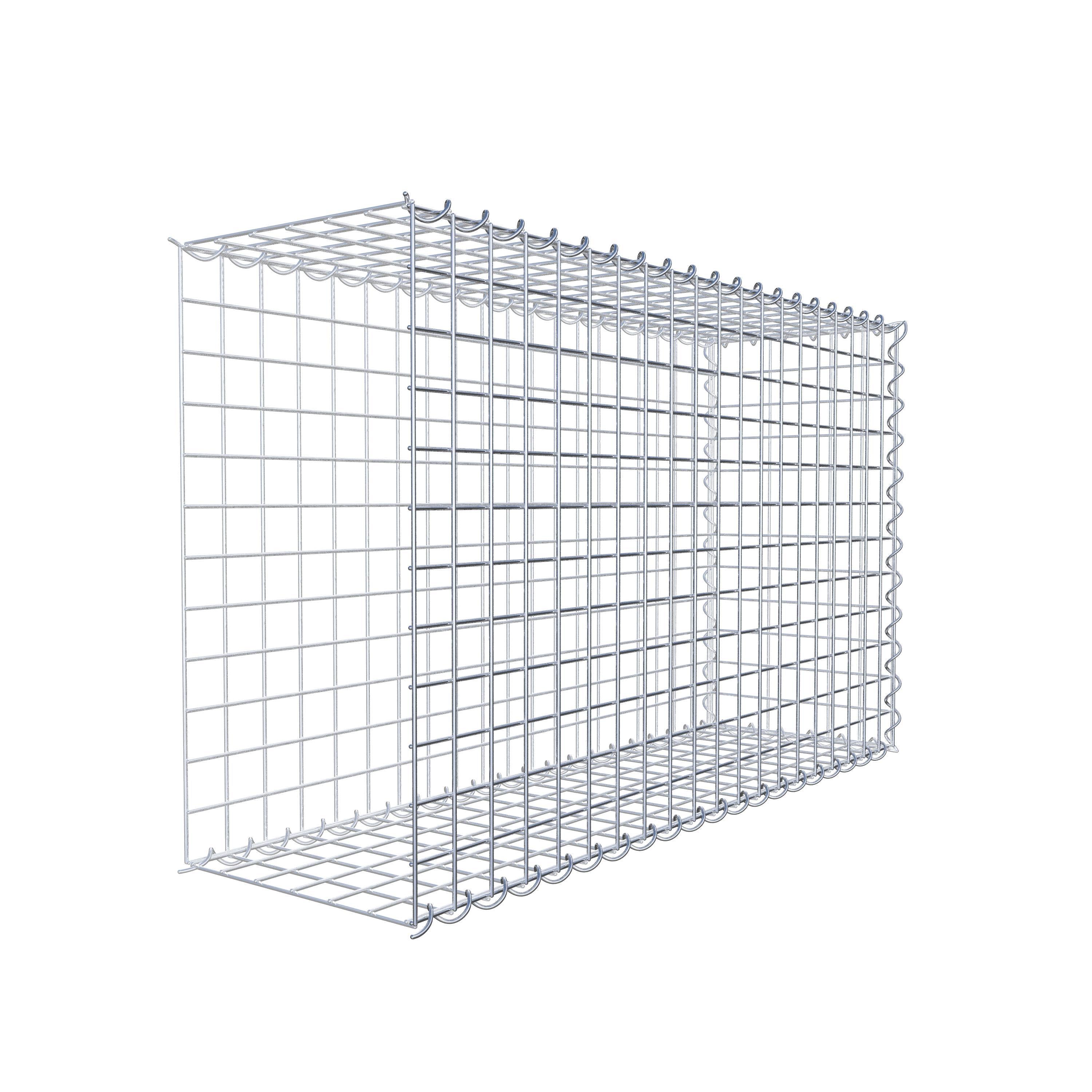 Grown-on gabion type 2 100 cm x 60 cm x 30 cm (L x H x D), mesh size 5 cm x 5 cm, spiral