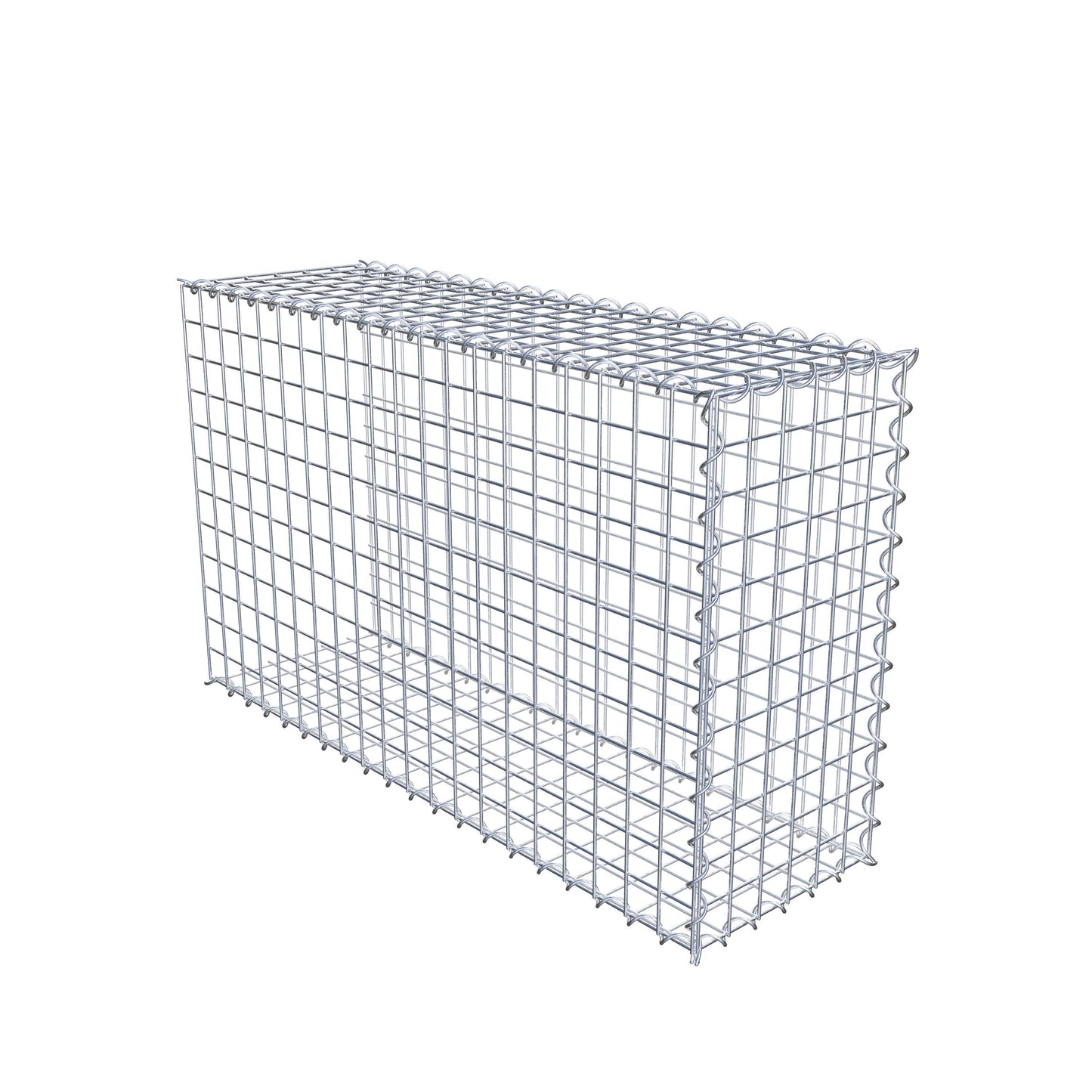 Gabion rapporté type 2 100 cm x 60 cm x 30 cm (L x H x P), mailles 5 cm x 5 cm, spirale