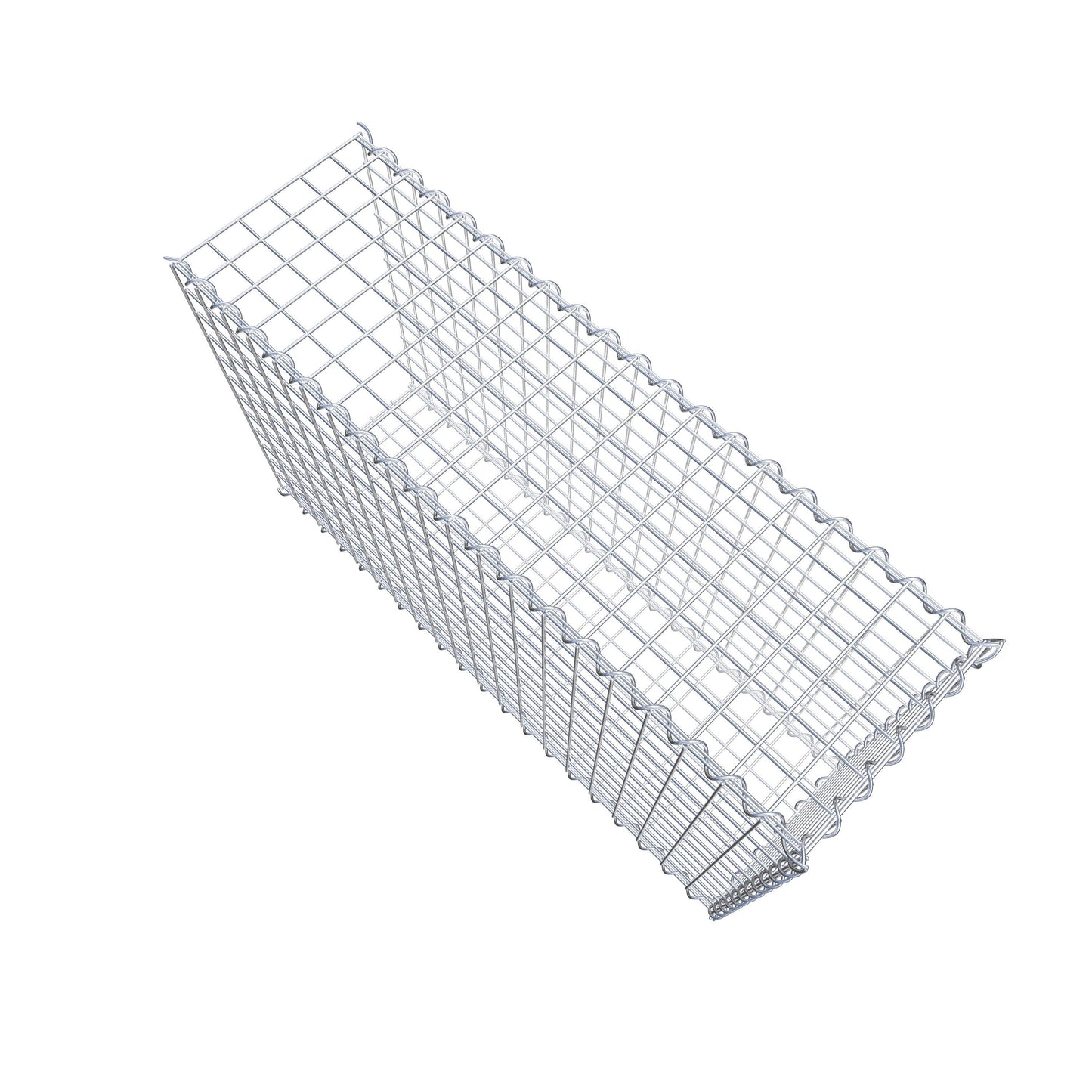 Gabion rapporté type 2 100 cm x 60 cm x 30 cm (L x H x P), mailles 5 cm x 5 cm, spirale