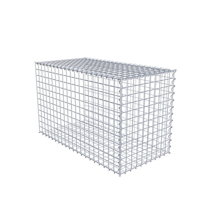 Gabion rapporté type 2 100 cm x 60 cm x 50 cm (L x H x P), mailles 5 cm x 5 cm, spirale