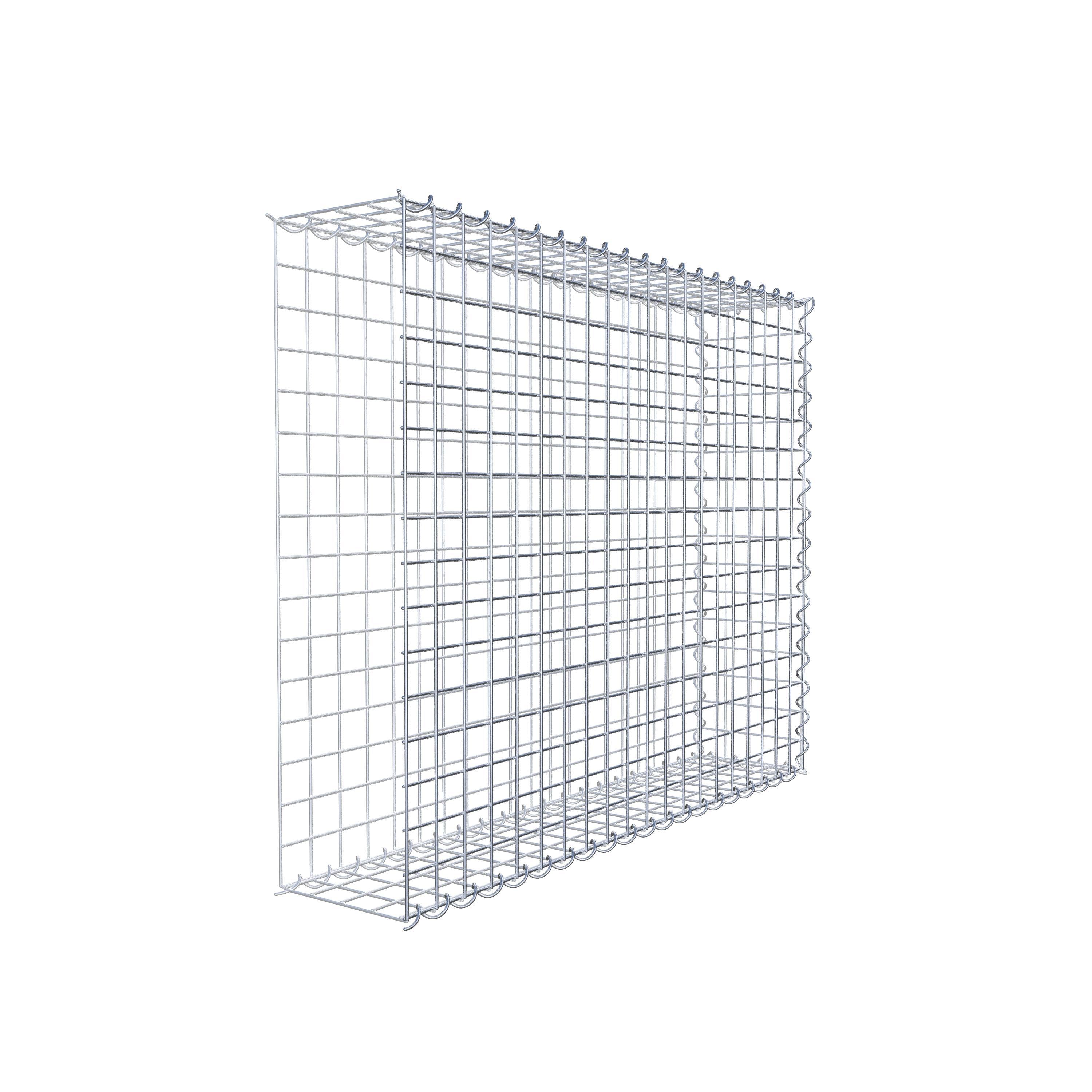 Grown-on gabion type 2 100 cm x 80 cm x 20 cm (L x H x D), mesh size 5 cm x 5 cm, spiral