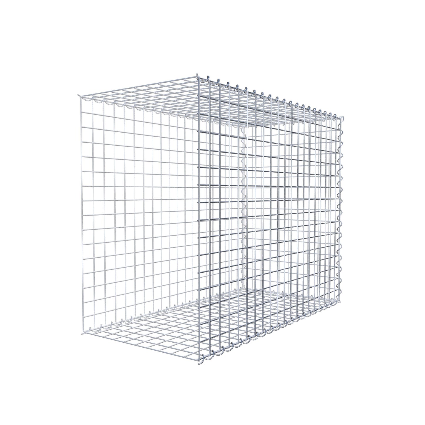 Gabbione aggiuntivo tipo 2 100 cm x 80 cm x 50 cm (L x H x P), dimensione maglia 5 cm x 5 cm, a spirale