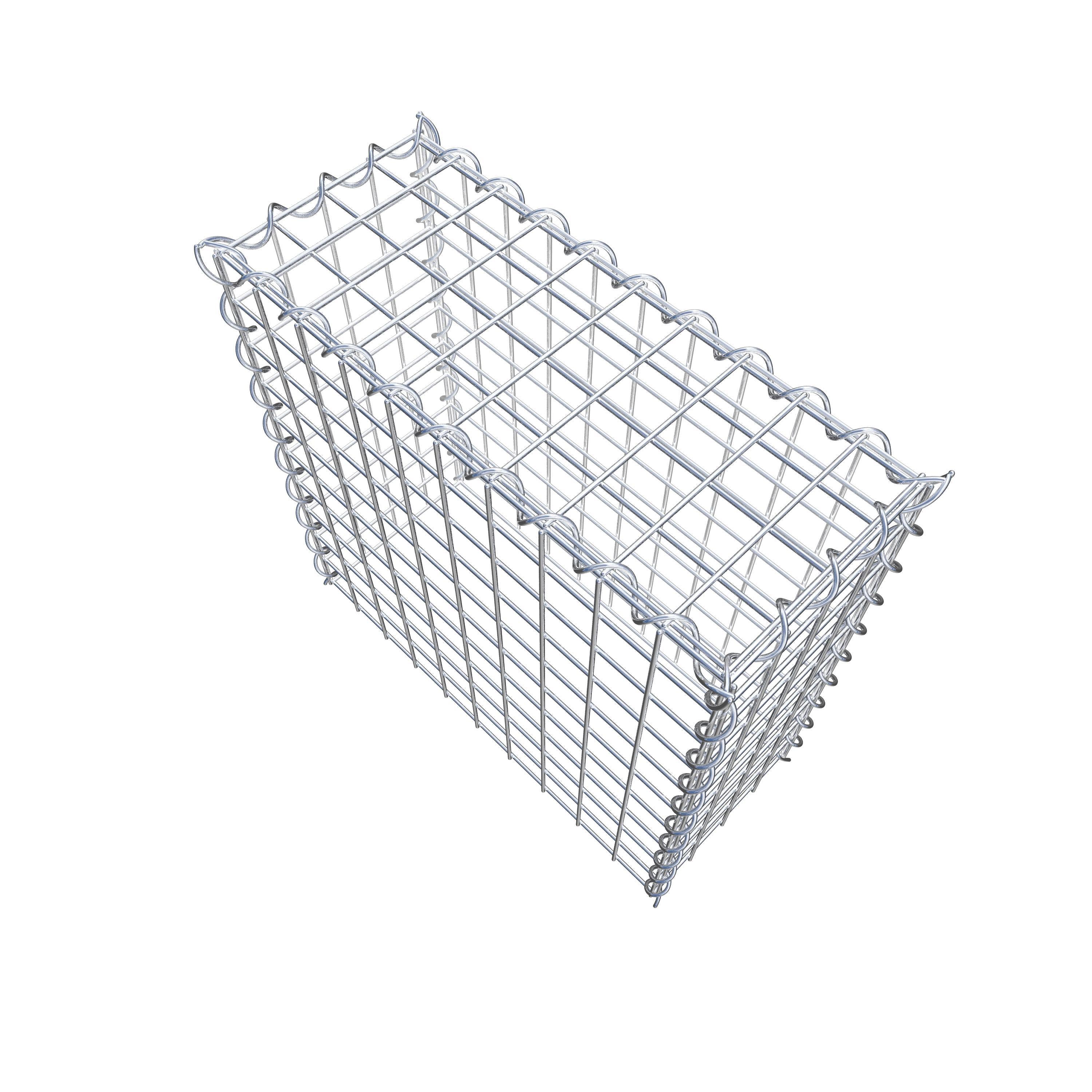 Gabião tipo 3 50 cm x 50 cm x 20 cm (C x A x P), malhagem 5 cm x 5 cm, espiral