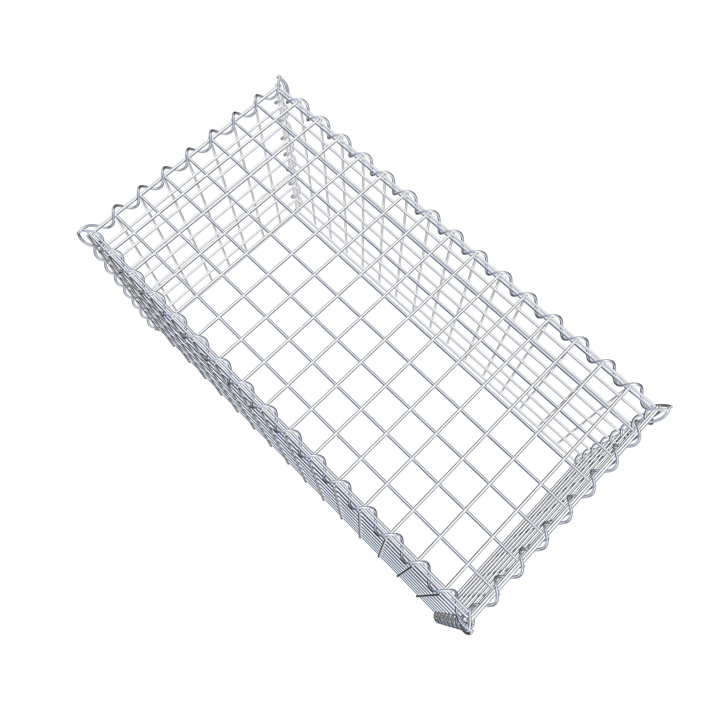 Opvokset gabion type 3 80 cm x 40 cm x 40 cm (L x H x D), maskestørrelse 5 cm x 5 cm, spiral