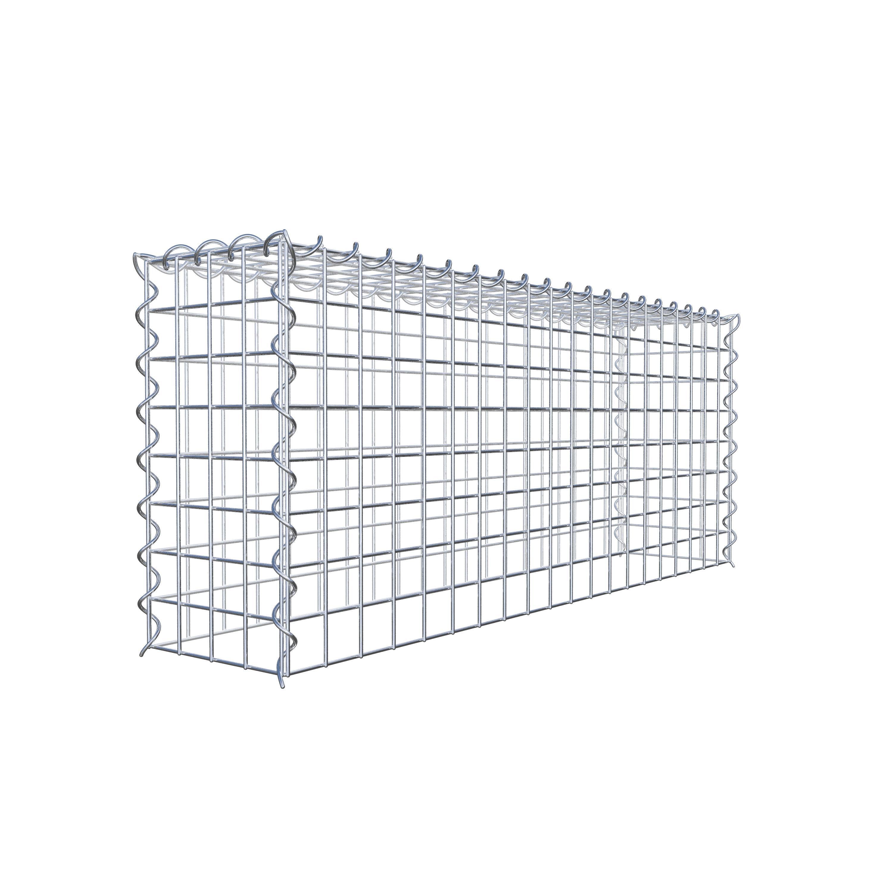 Grown-on gabion type 3 100 cm x 40 cm x 20 cm (L x H x D), mesh size 5 cm x 5 cm, spiral